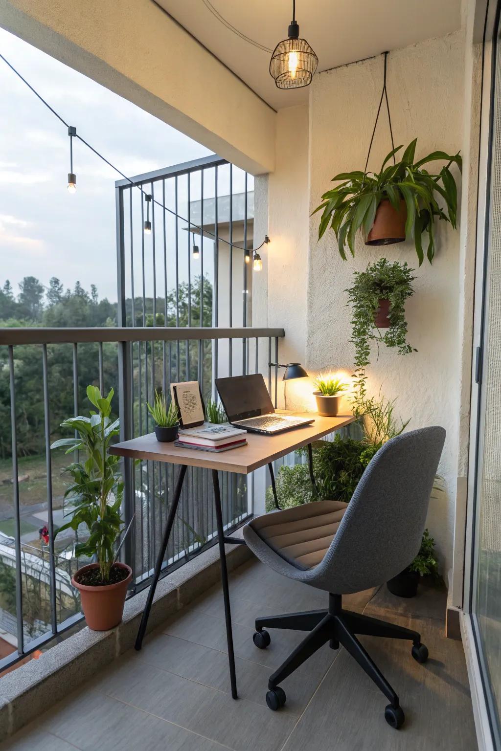 A compact and inspiring workspace.