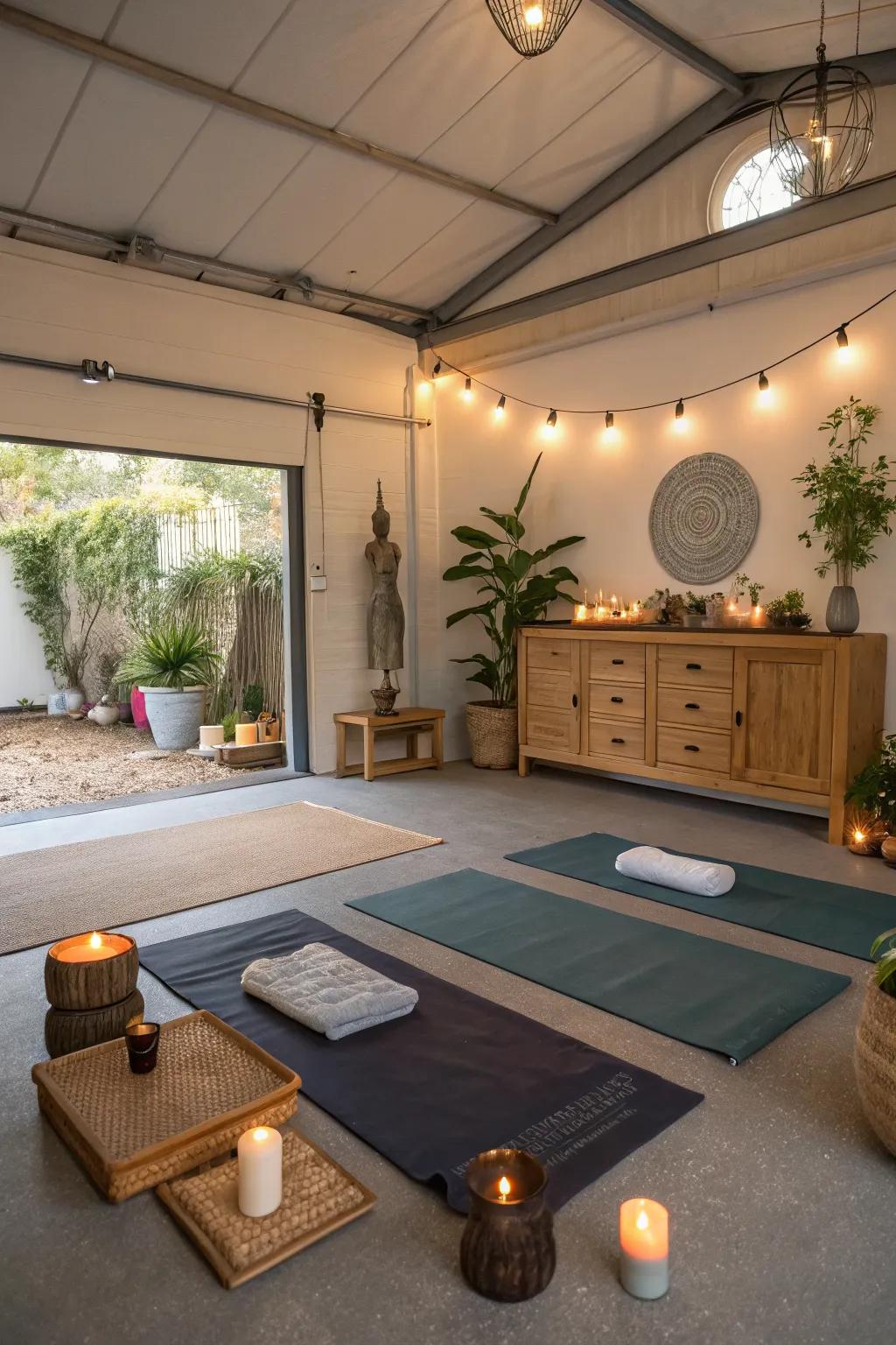 A tranquil space for mindfulness and relaxation.
