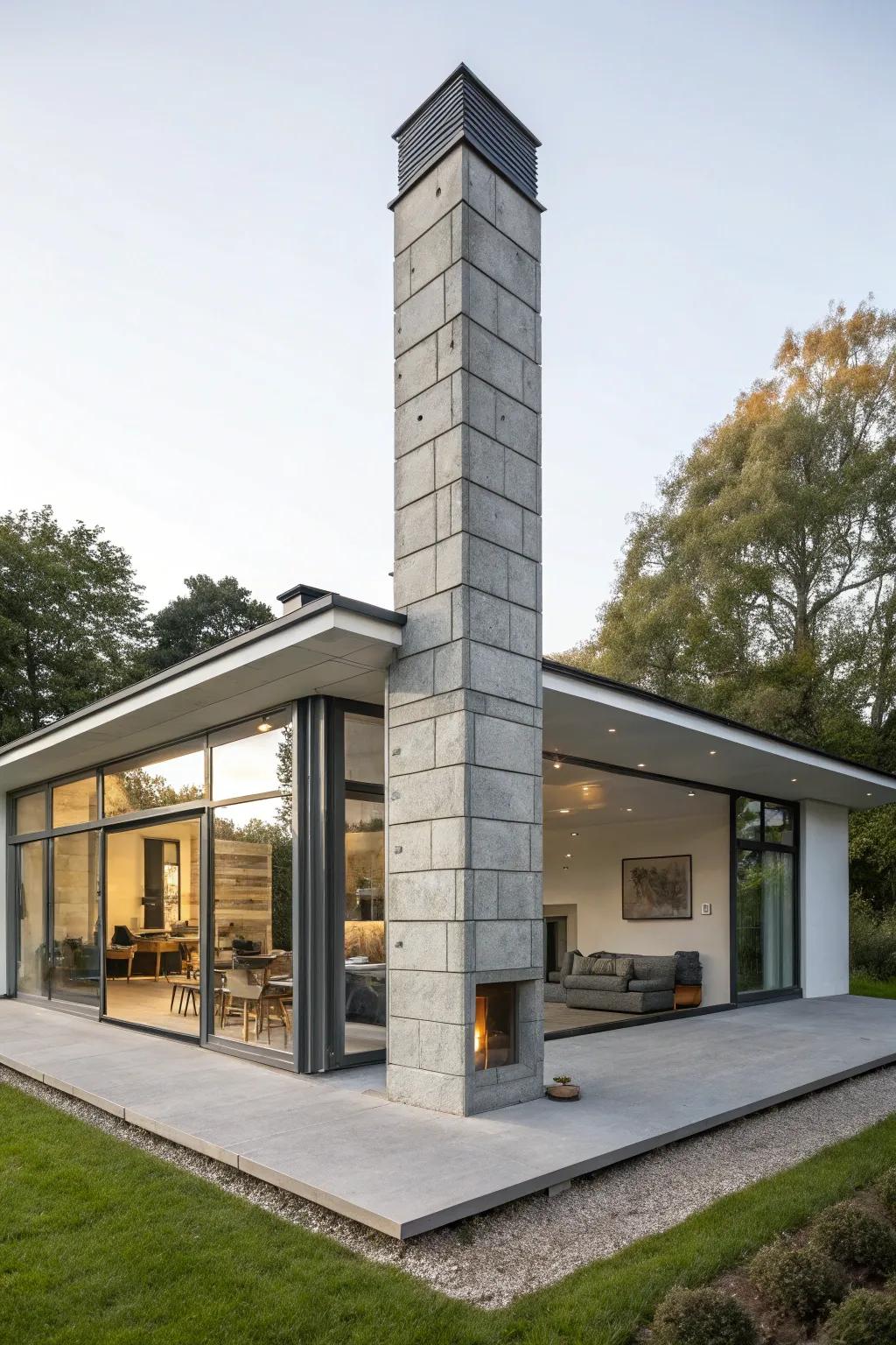 Fiber cement provides the look of wood or stone with minimal maintenance.