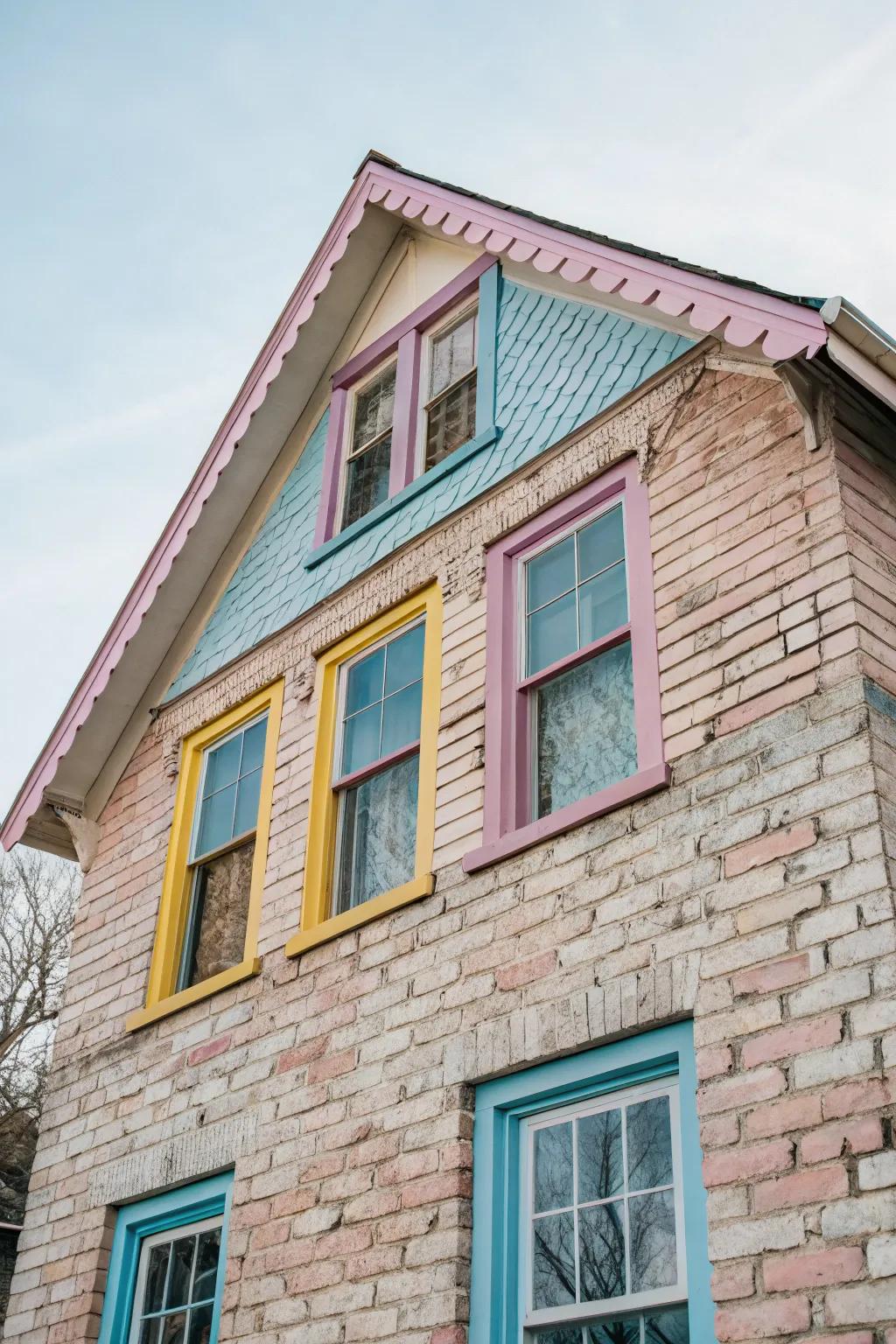 Pastel trims add a cheerful splash of color.