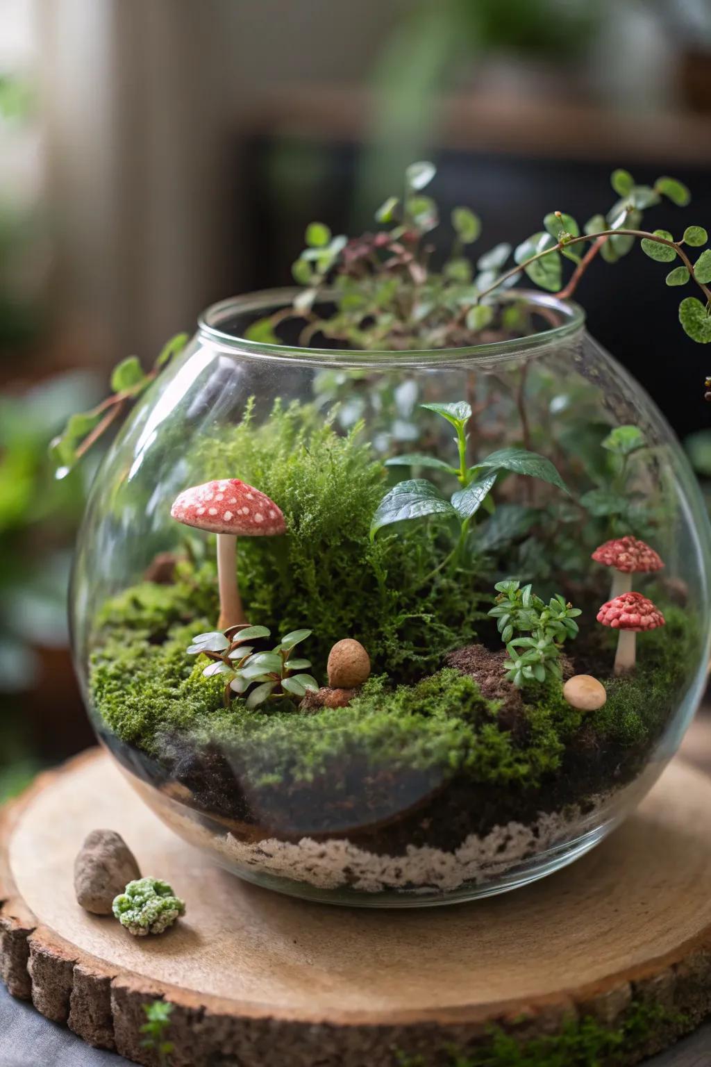 A fantasy mushroom forest that sparks the imagination.