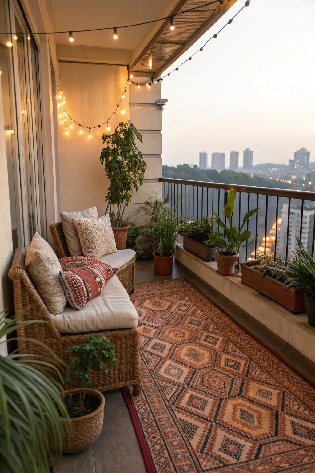 Tie your space together with a warm, inviting rug.