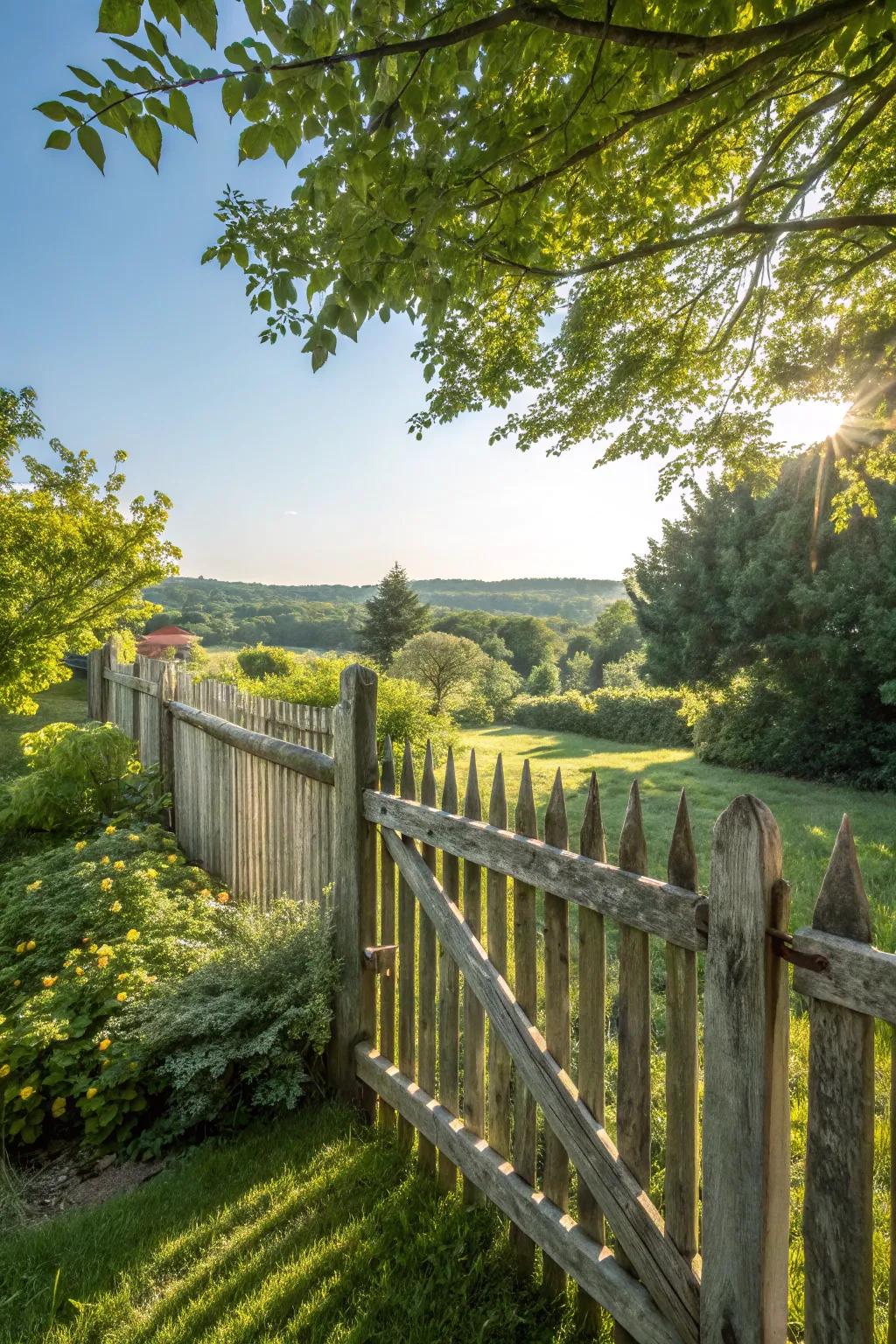 Cedar wood fences bring natural beauty and durability.