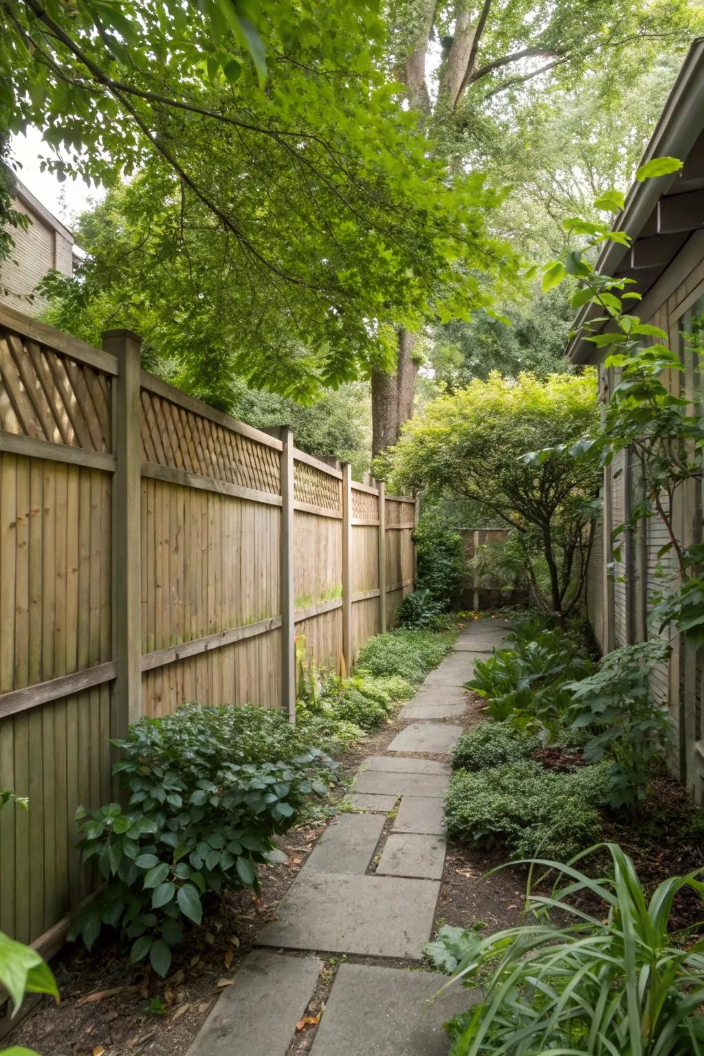 Privacy fences offer seclusion without compromising style.