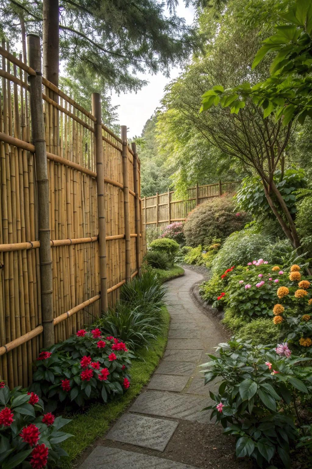 Natural and sustainable: Bamboo fencing for eco-conscious homeowners.