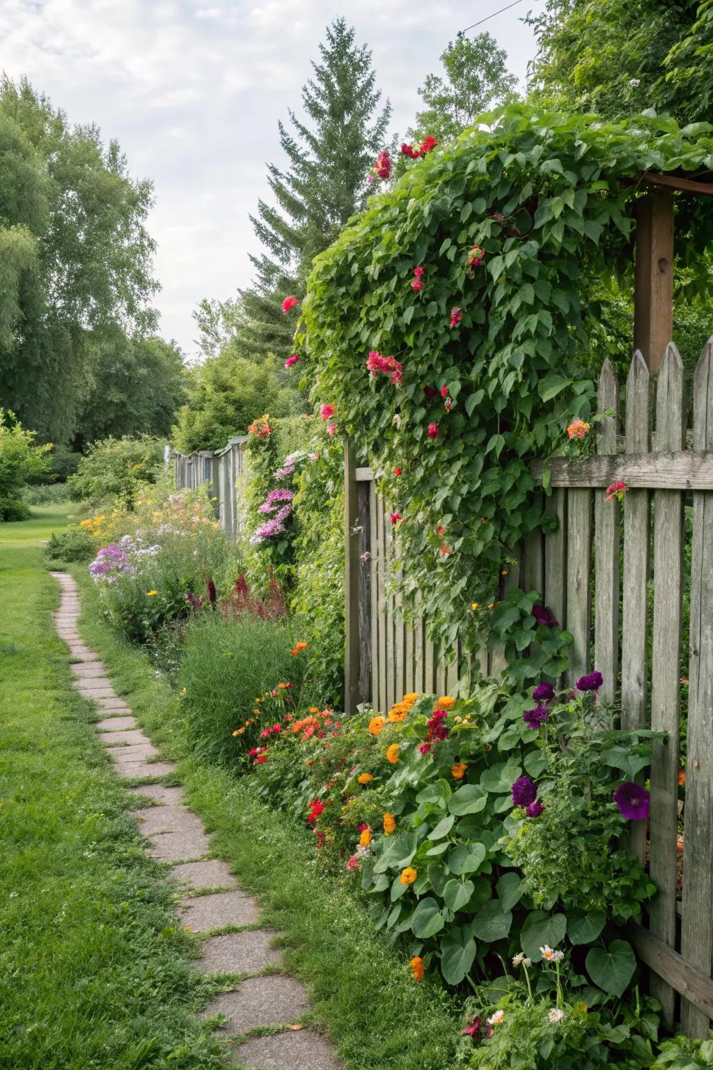 Lush displays with living flower walls.