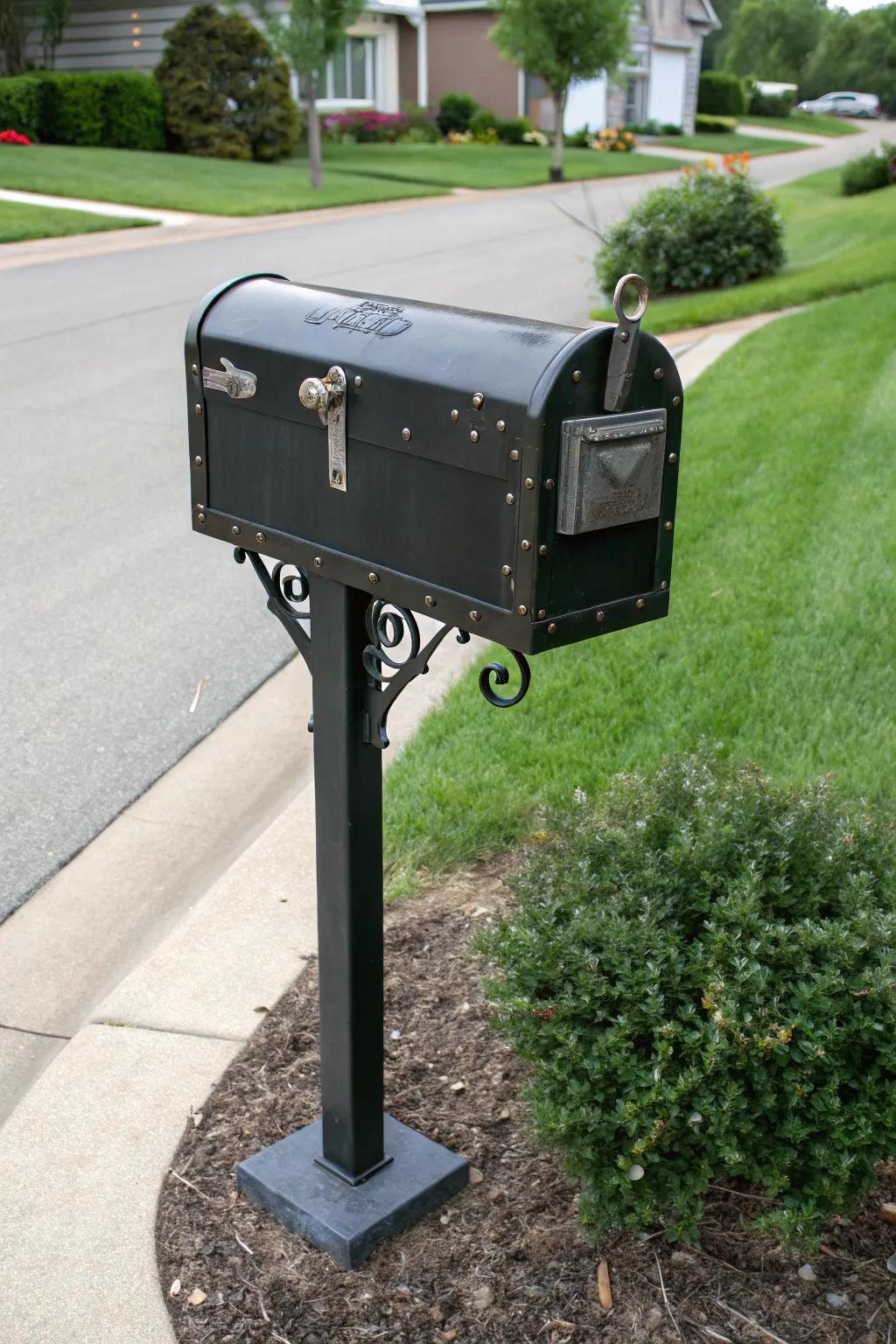 Give your mailbox an industrial chic makeover with a toolbox.
