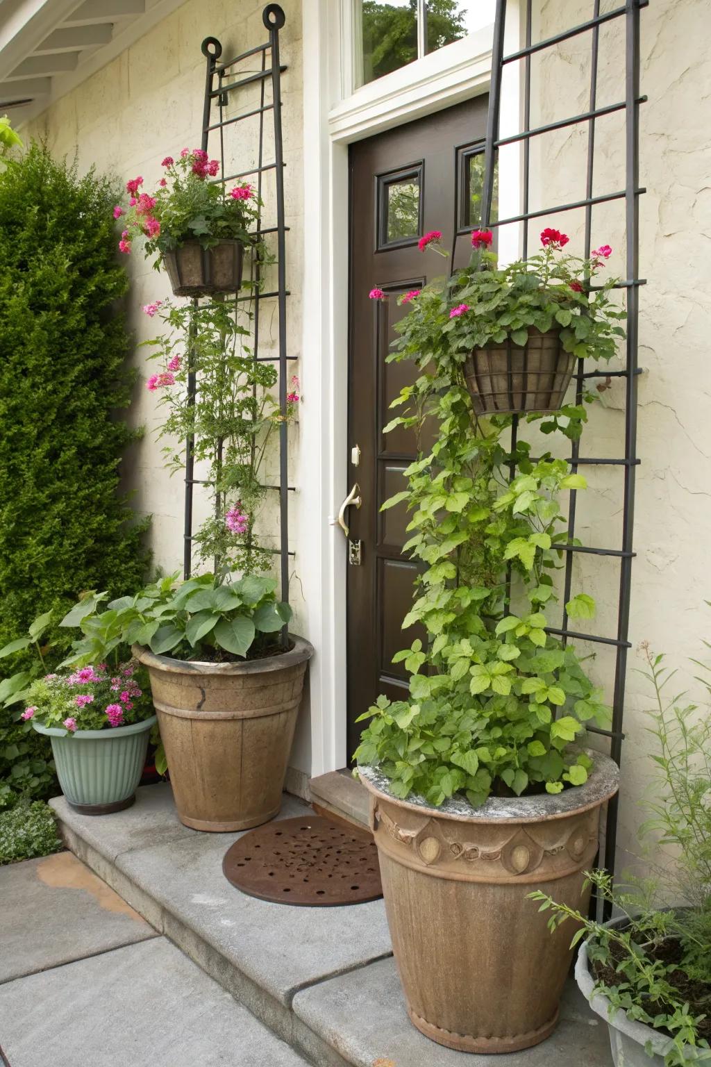 Adding dimension with vertical plant elements
