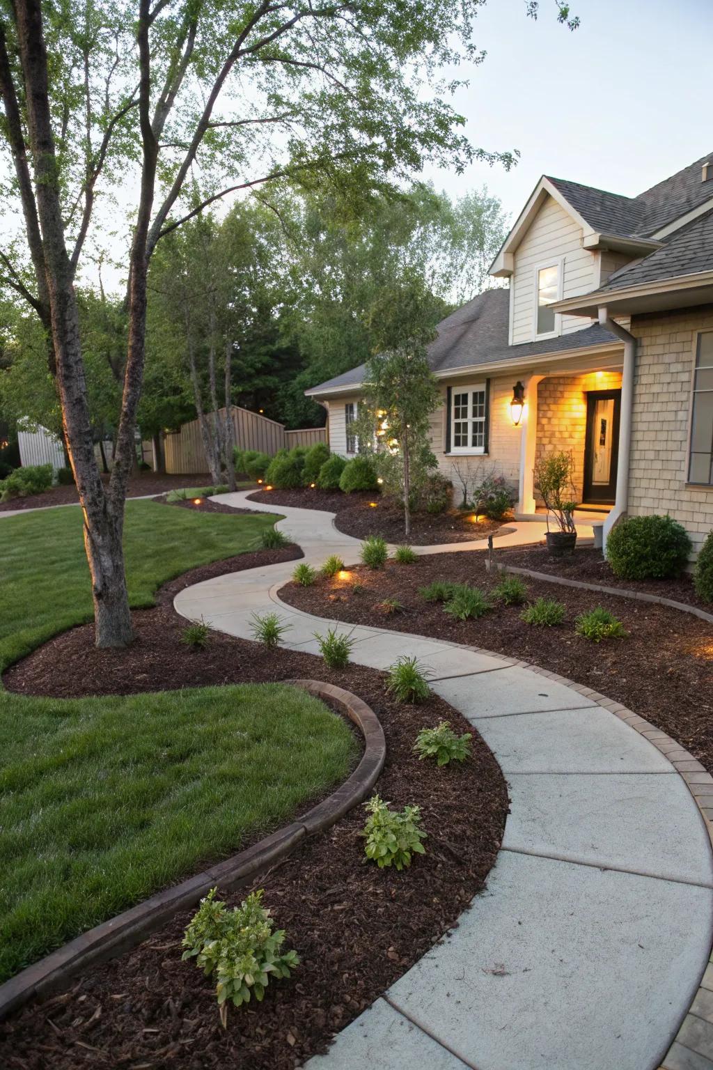 Pathways provide both functionality and aesthetic appeal.