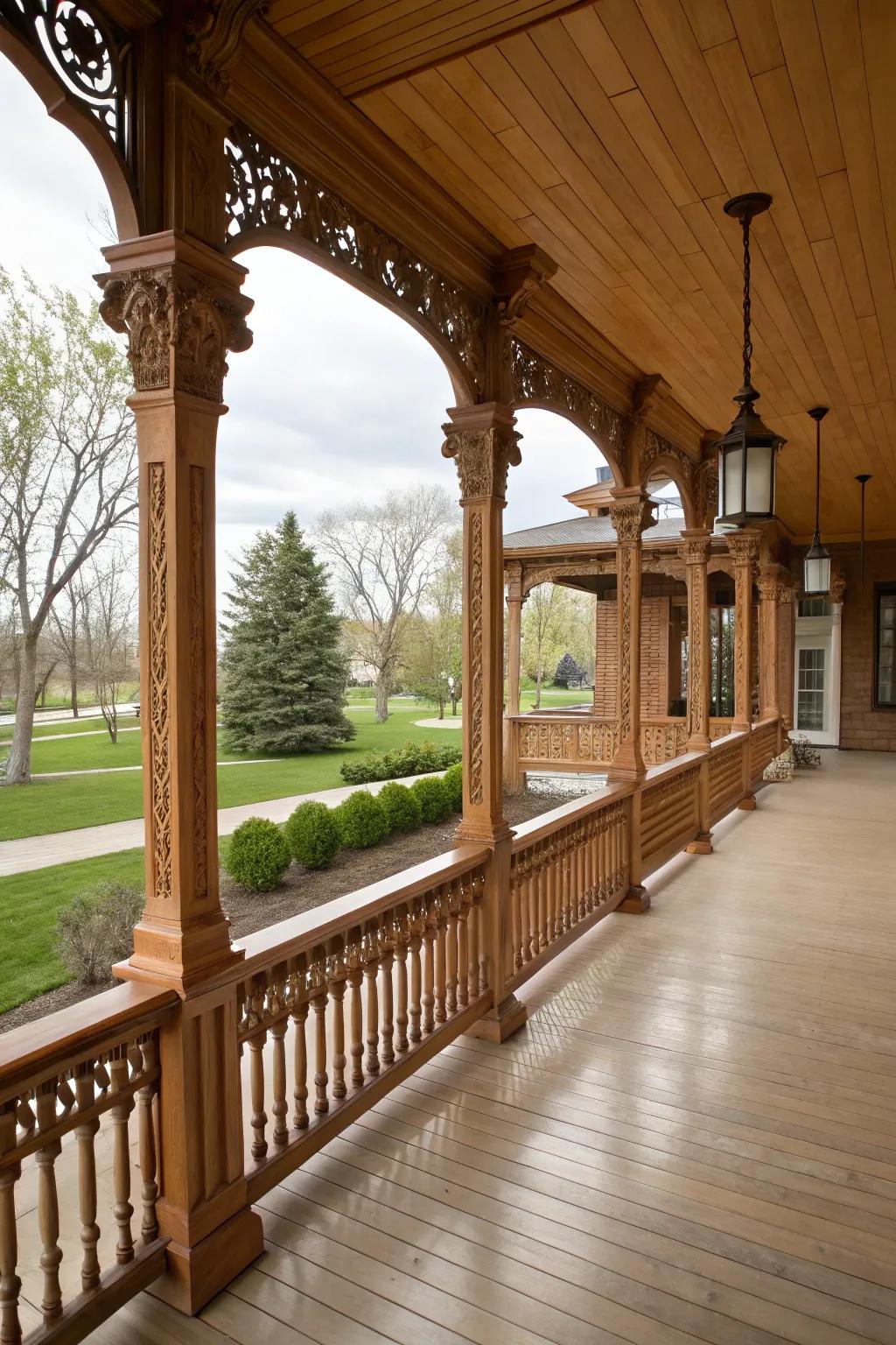 Architectural details that add elegance and structure.
