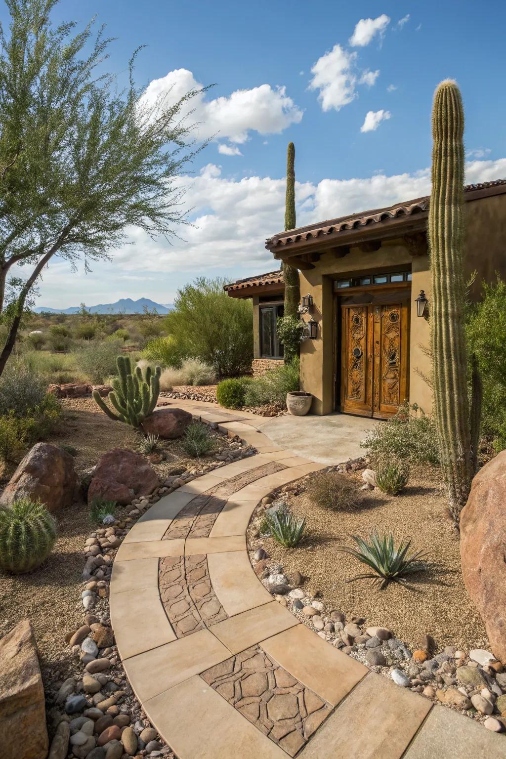 Pathways add functionality and charm to your front yard landscape.