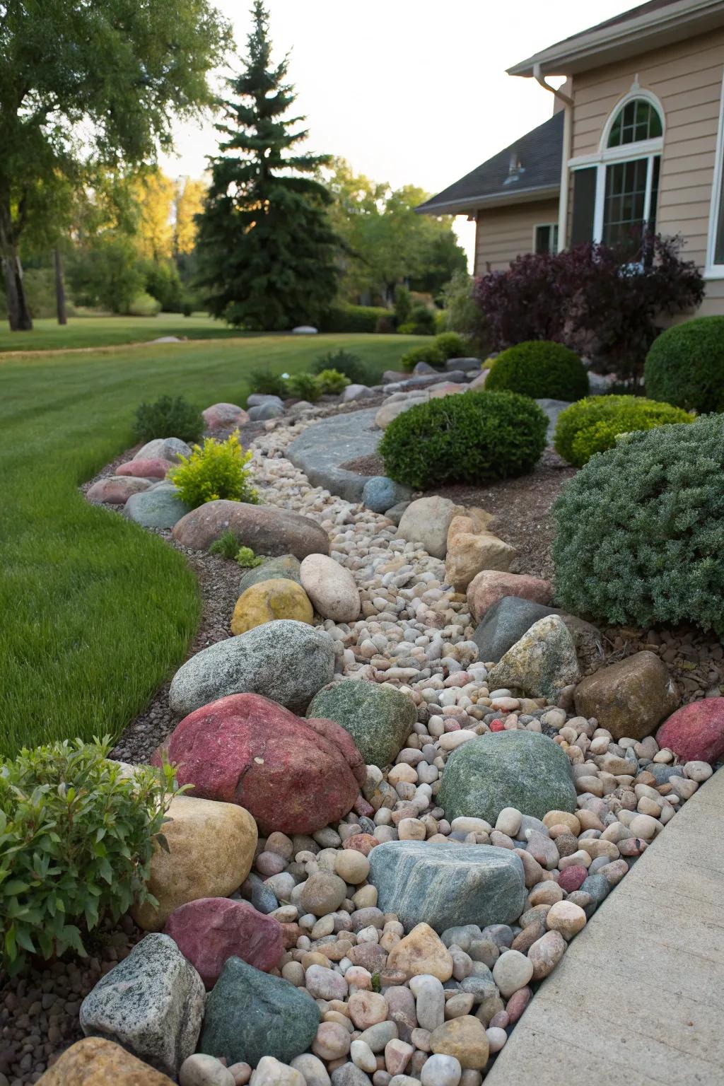 Create a peaceful escape with a rock garden.