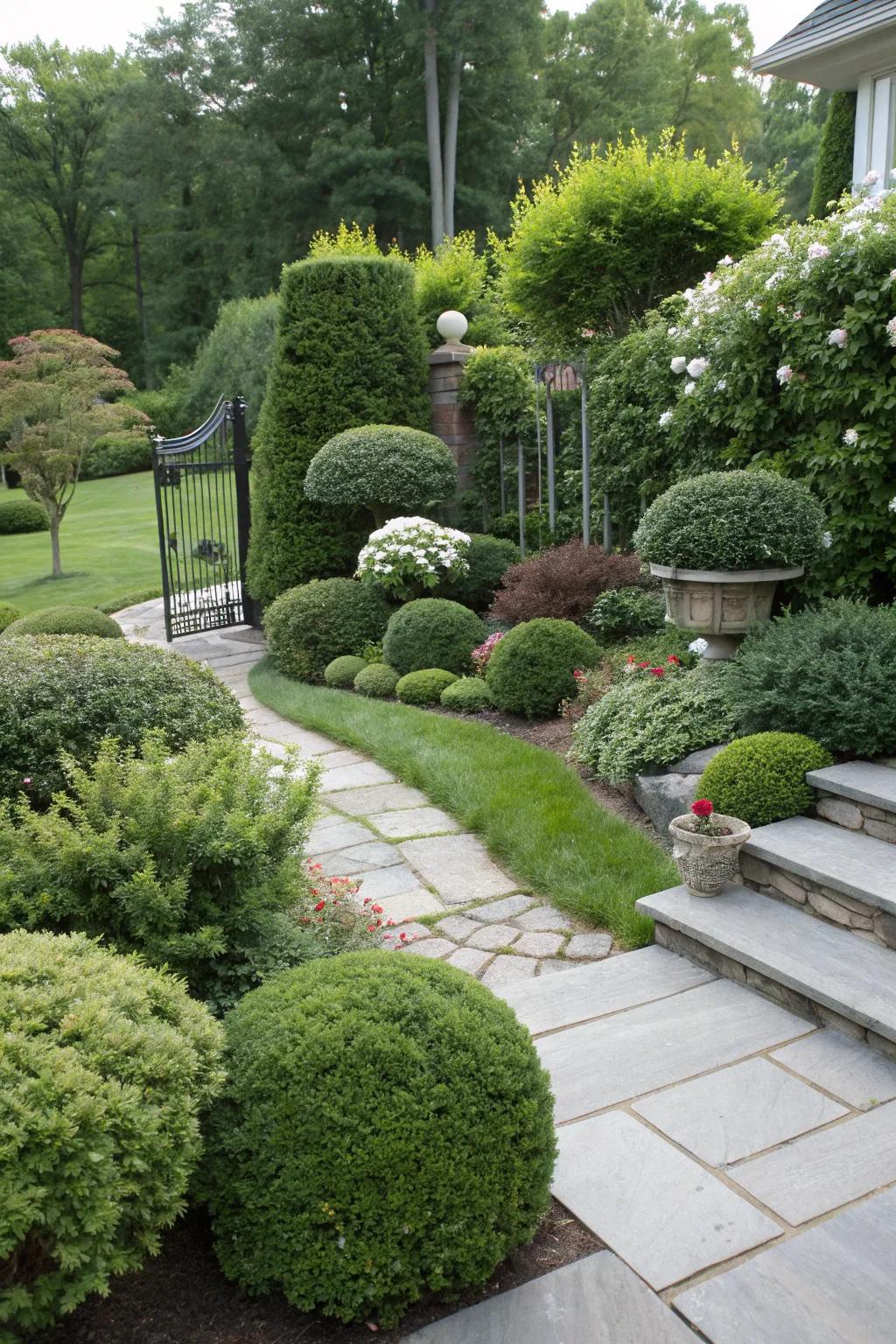 Layered planting adds depth to your yard.
