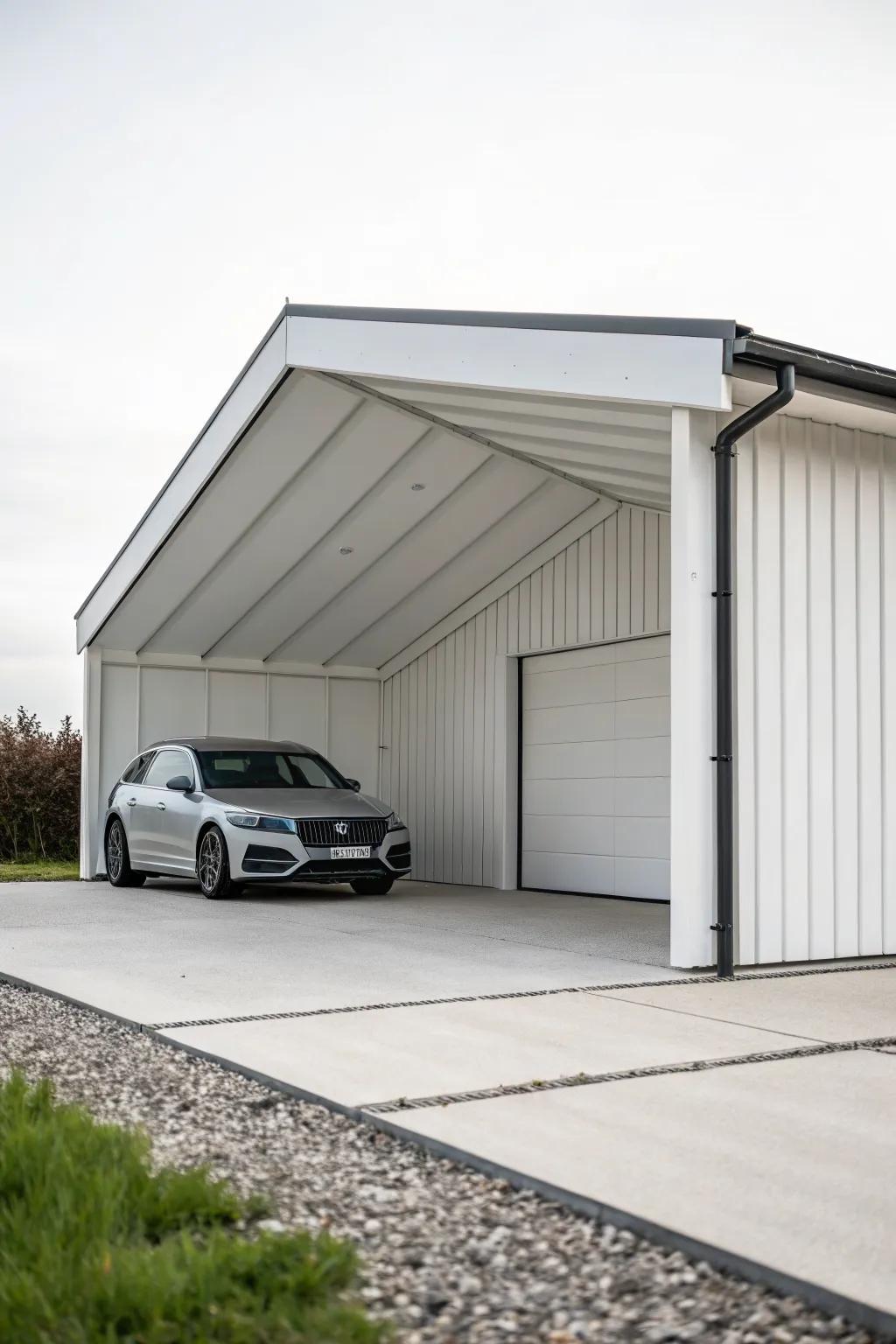 Simplicity meets style with a mono-slope roof.
