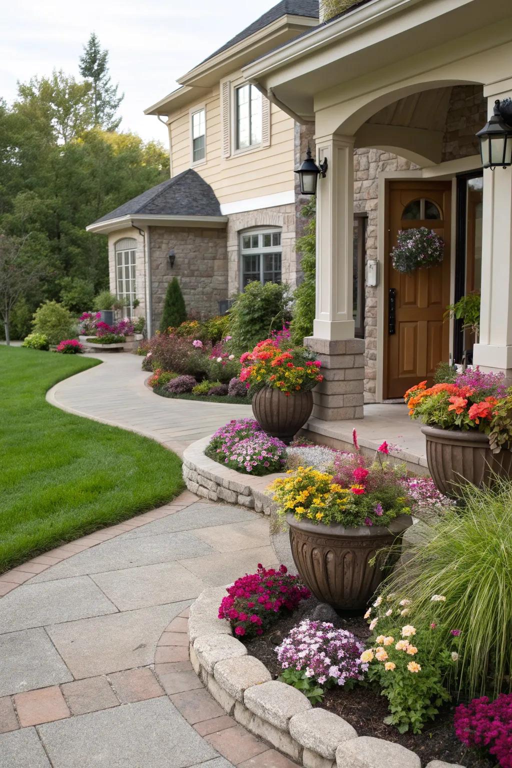 Boosting curb appeal with a well-designed garden.