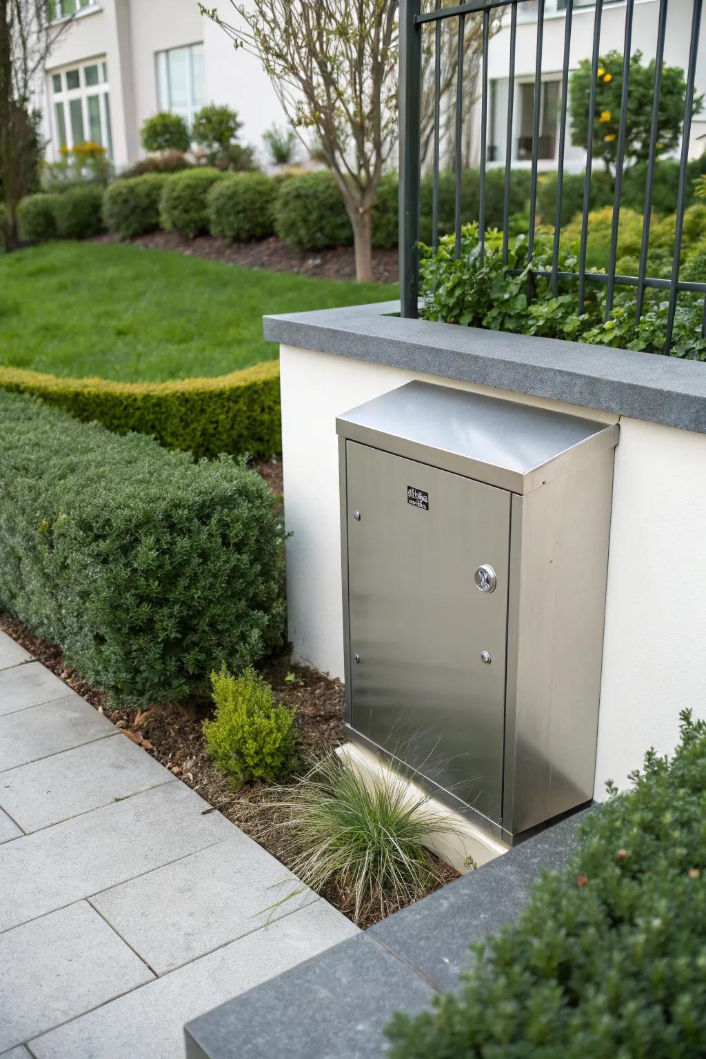 Metal covers offer a sleek and modern finish.