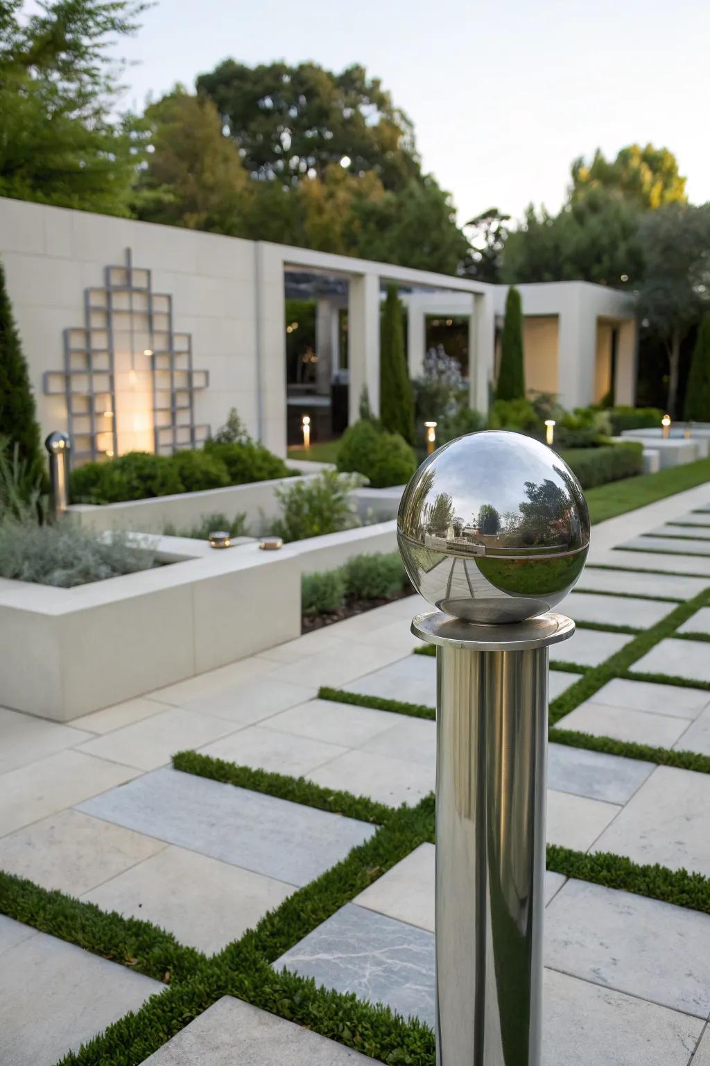 Modern metallic finishes offer a sleek, contemporary look.