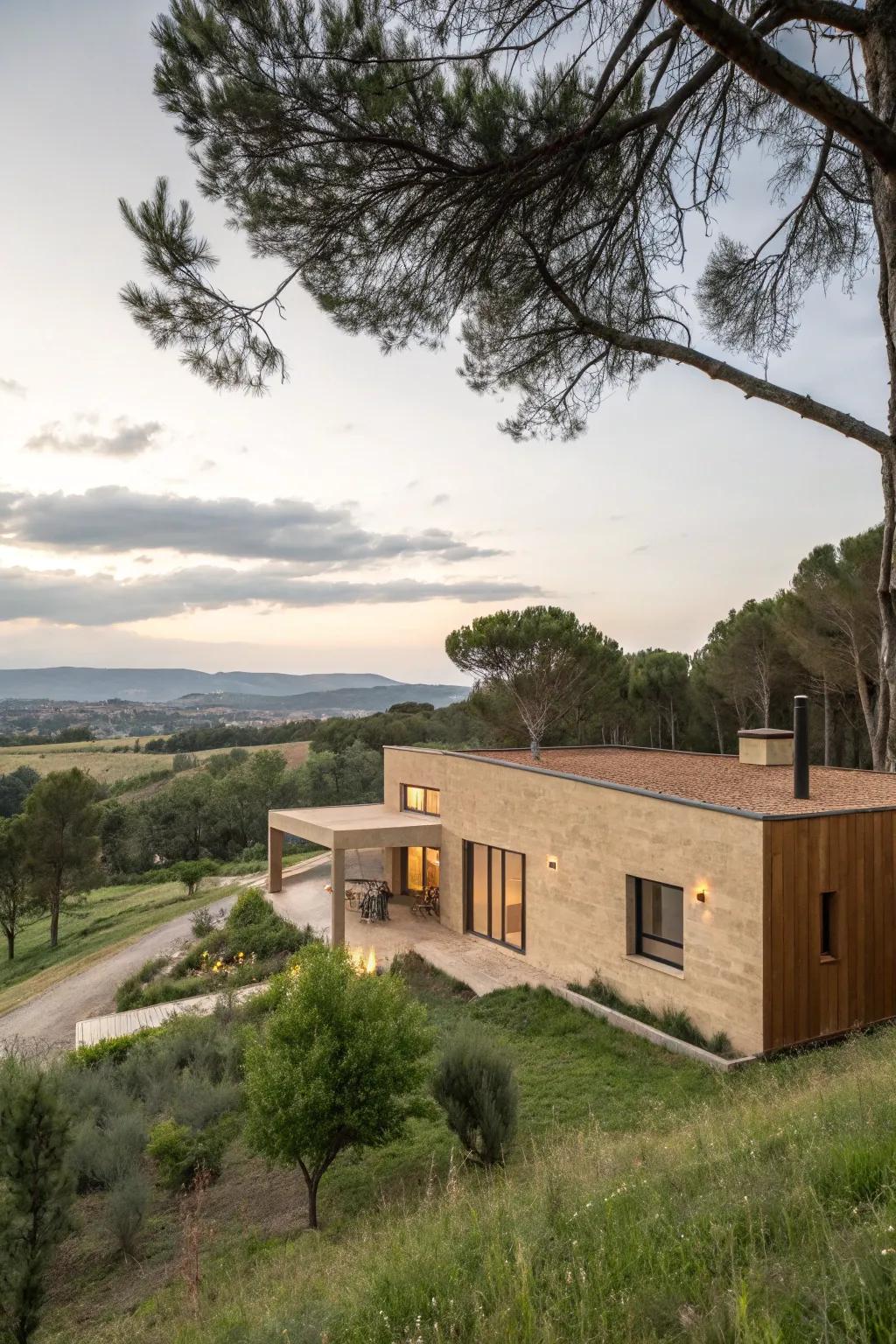 Earth tones harmonize your home with its surroundings.
