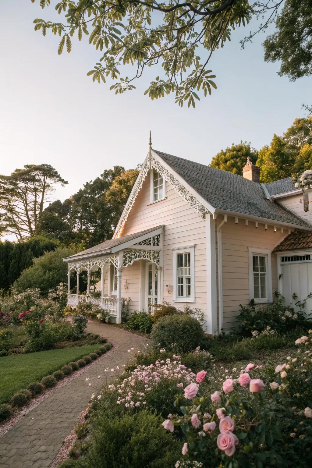 Pastel hues create a whimsical, inviting charm.