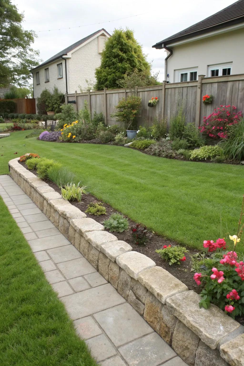 Keep your lawn tidy with defined borders.