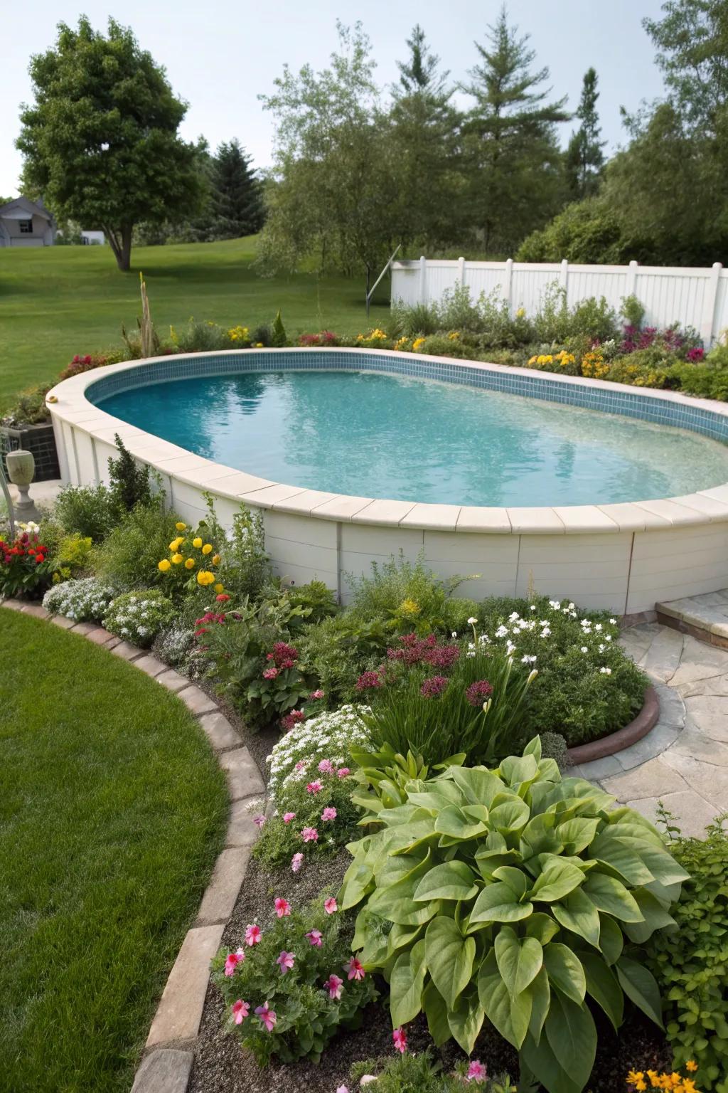 Unique pool shapes add a distinctive touch to your backyard.