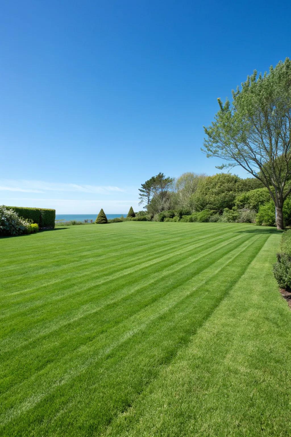Keep it classic with a lush, green expanse.