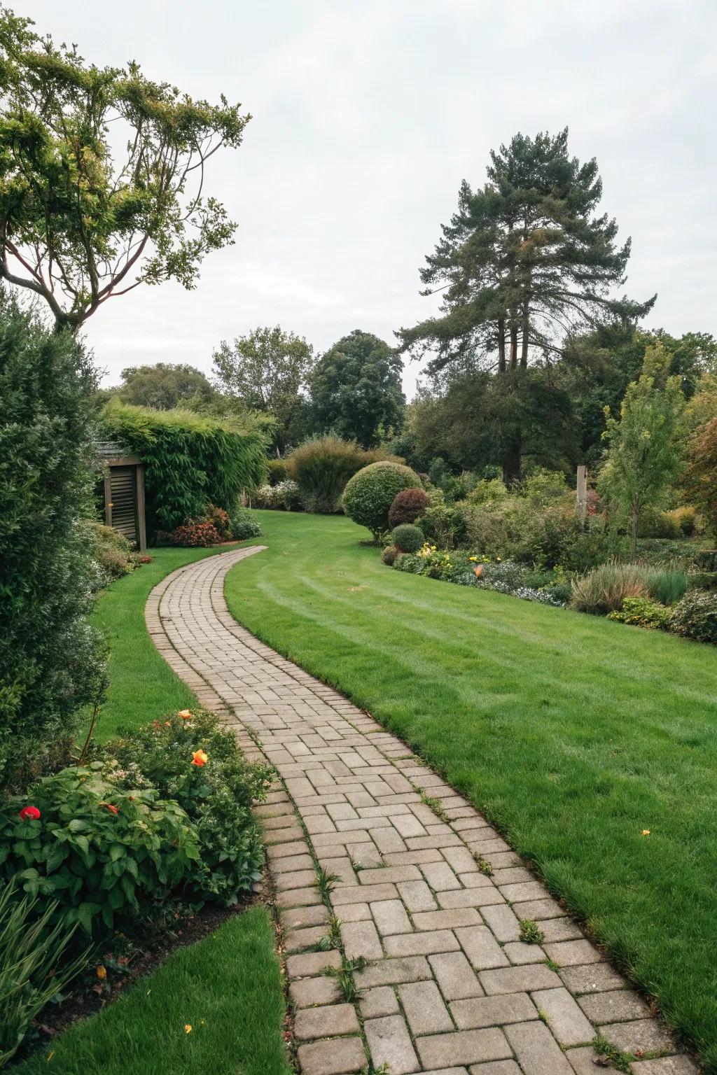 Paver pathways offer beauty and functionality
