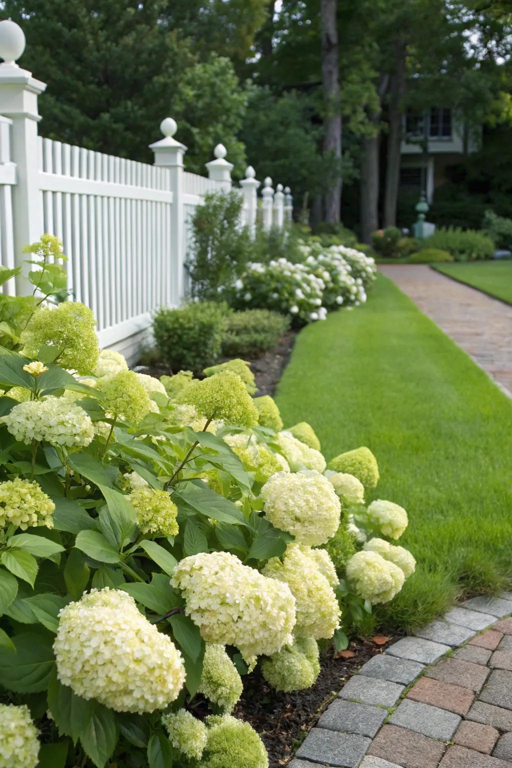 Little Lime Hydrangeas offer lush blooms without the hassle.