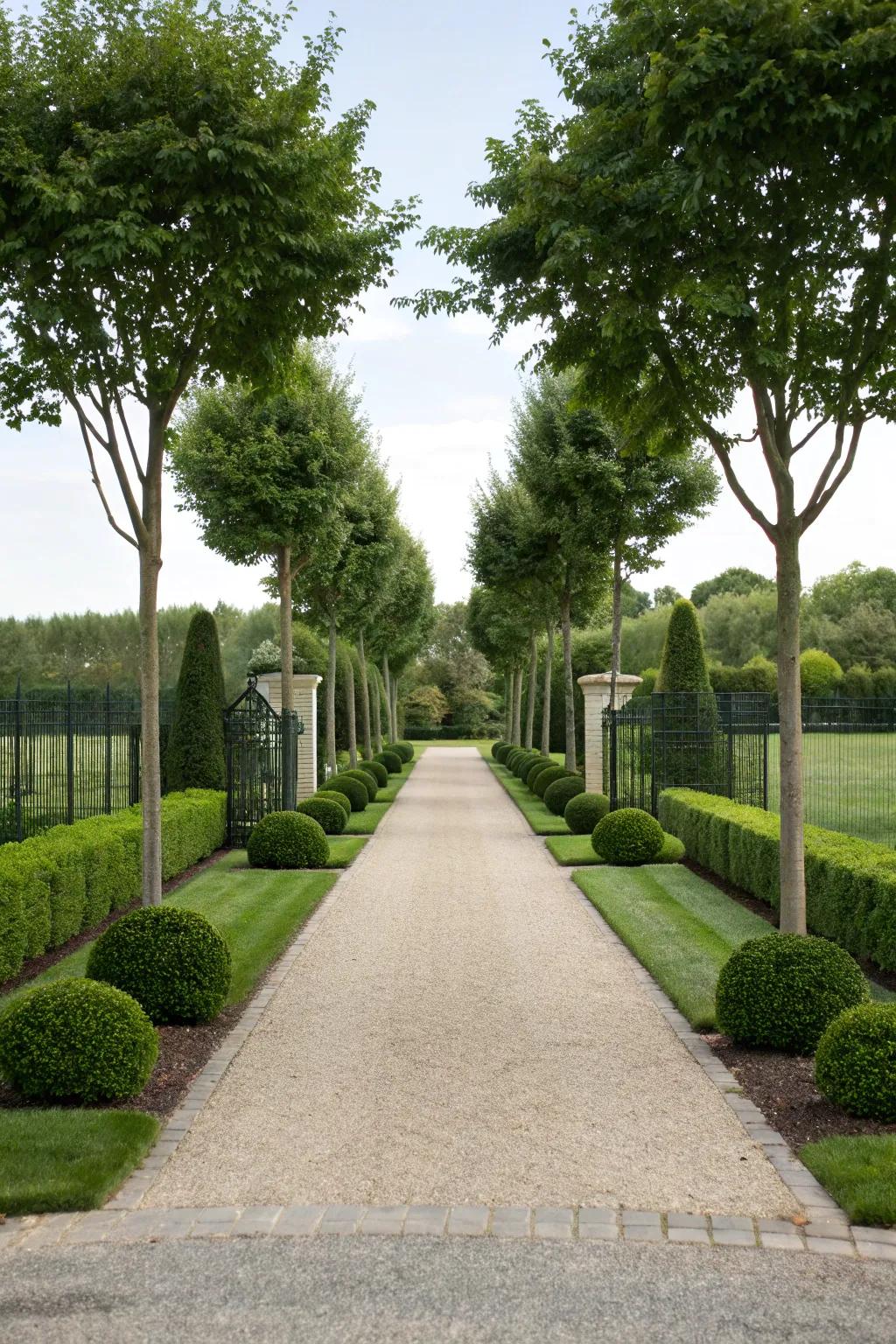 Symmetrical designs create a sense of order and luxury.