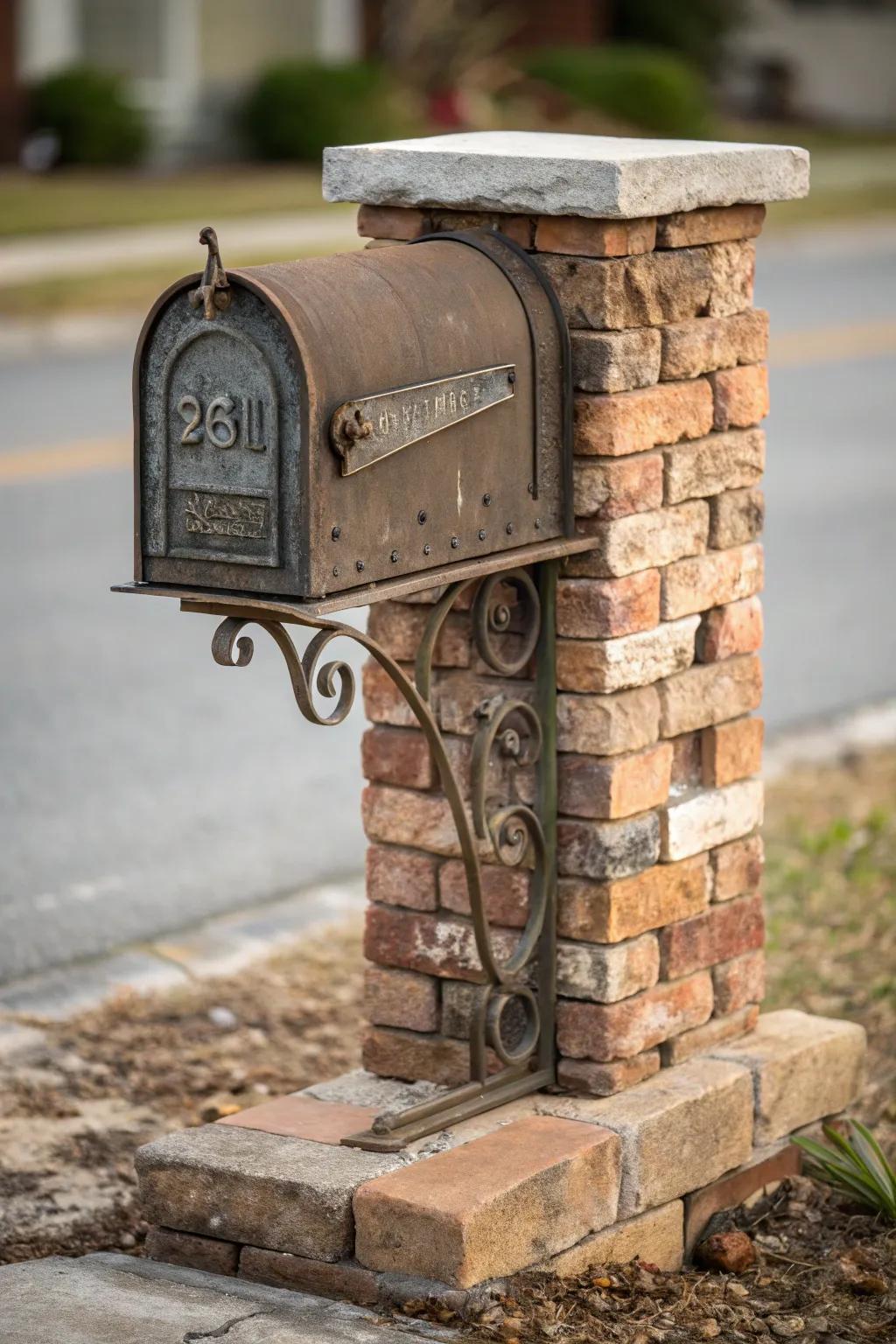 Reclaimed materials offer a sustainable and unique approach to mailbox design.