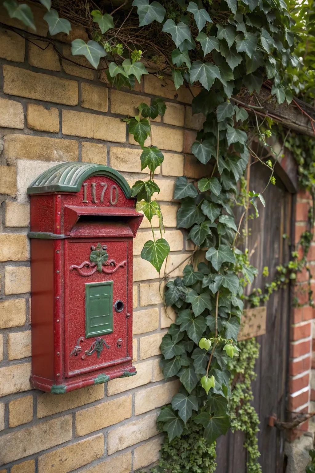 A vintage mailbox that adds timeless charm to any home.
