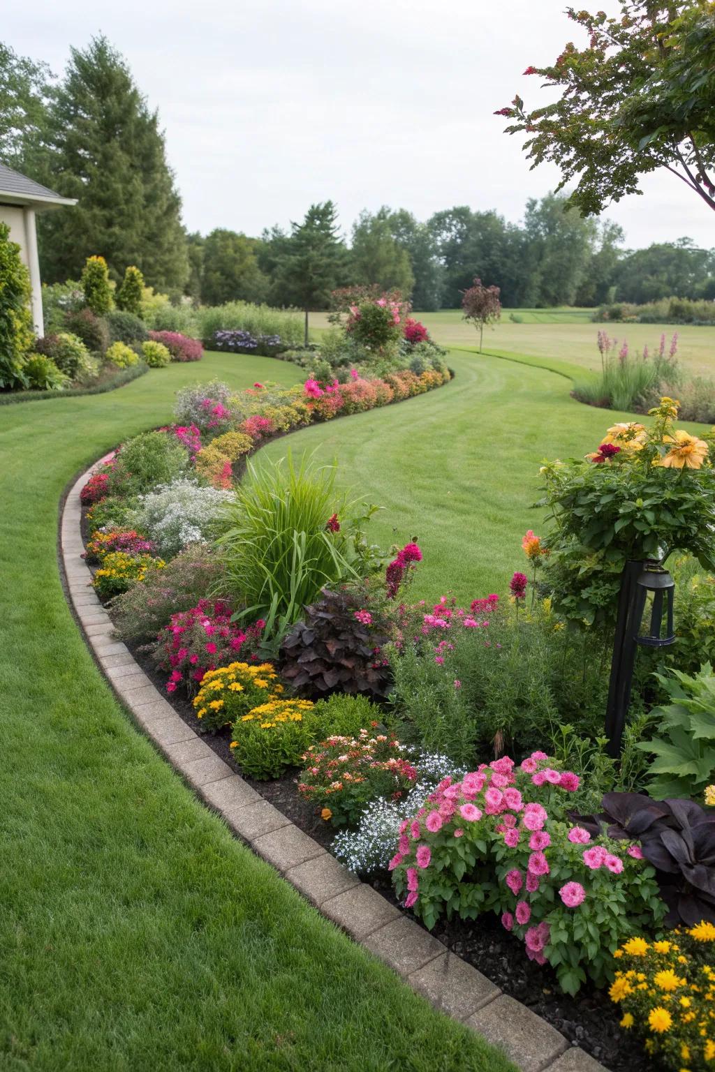Curved designs create inviting, natural lines.
