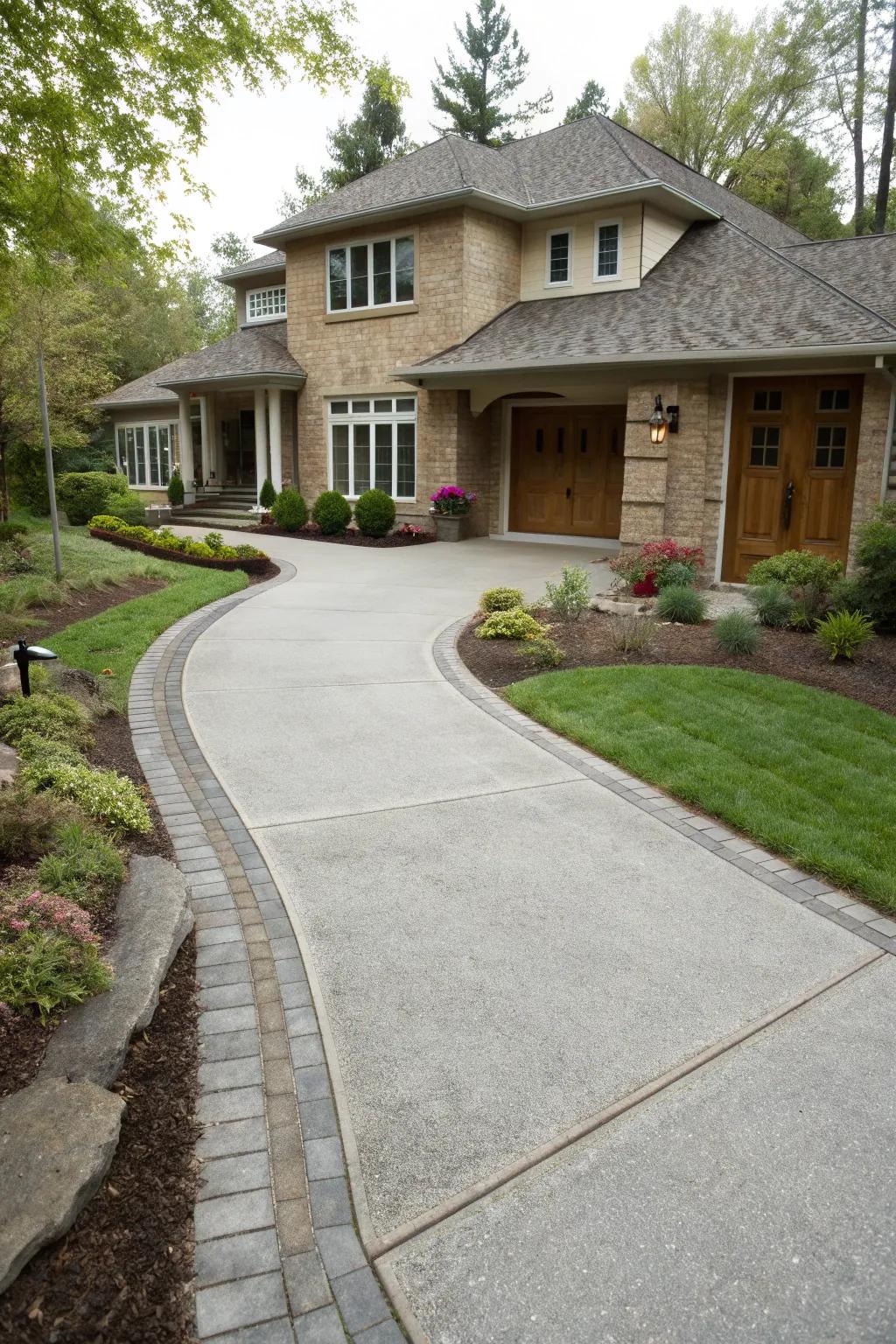A driveway designed for functionality and flow.