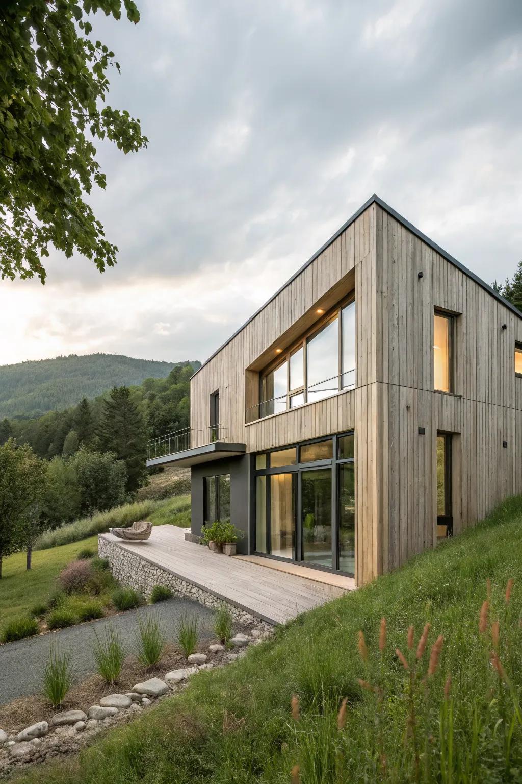 Sustainable cladding brings character and eco-friendliness to your home.