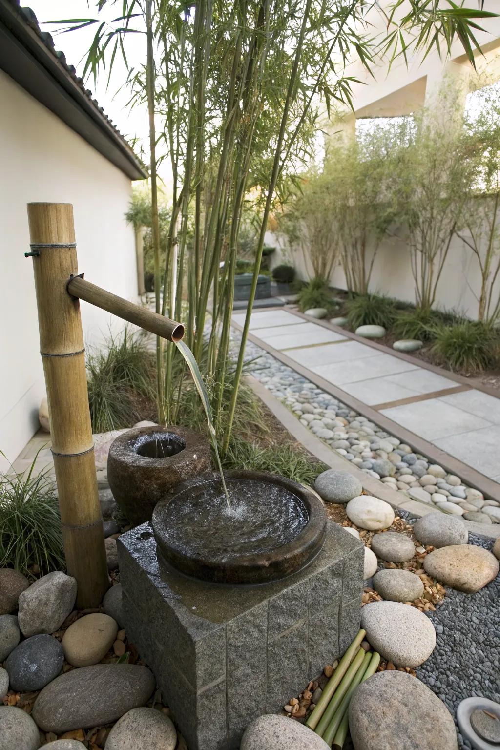 Find peace with a Zen-inspired fountain.