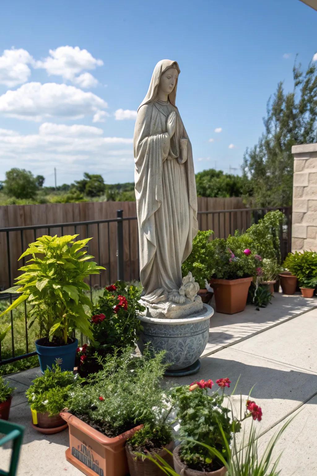 Container gardens make your grotto accessible anywhere.