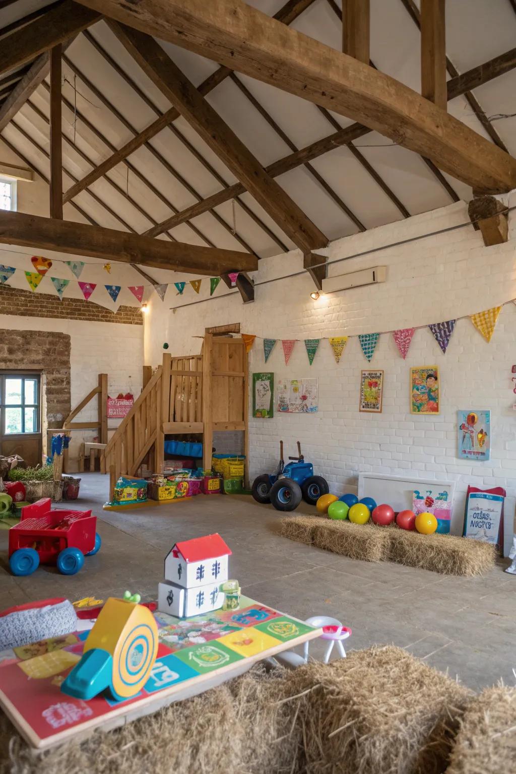 A whimsical playroom that sparks the imagination.