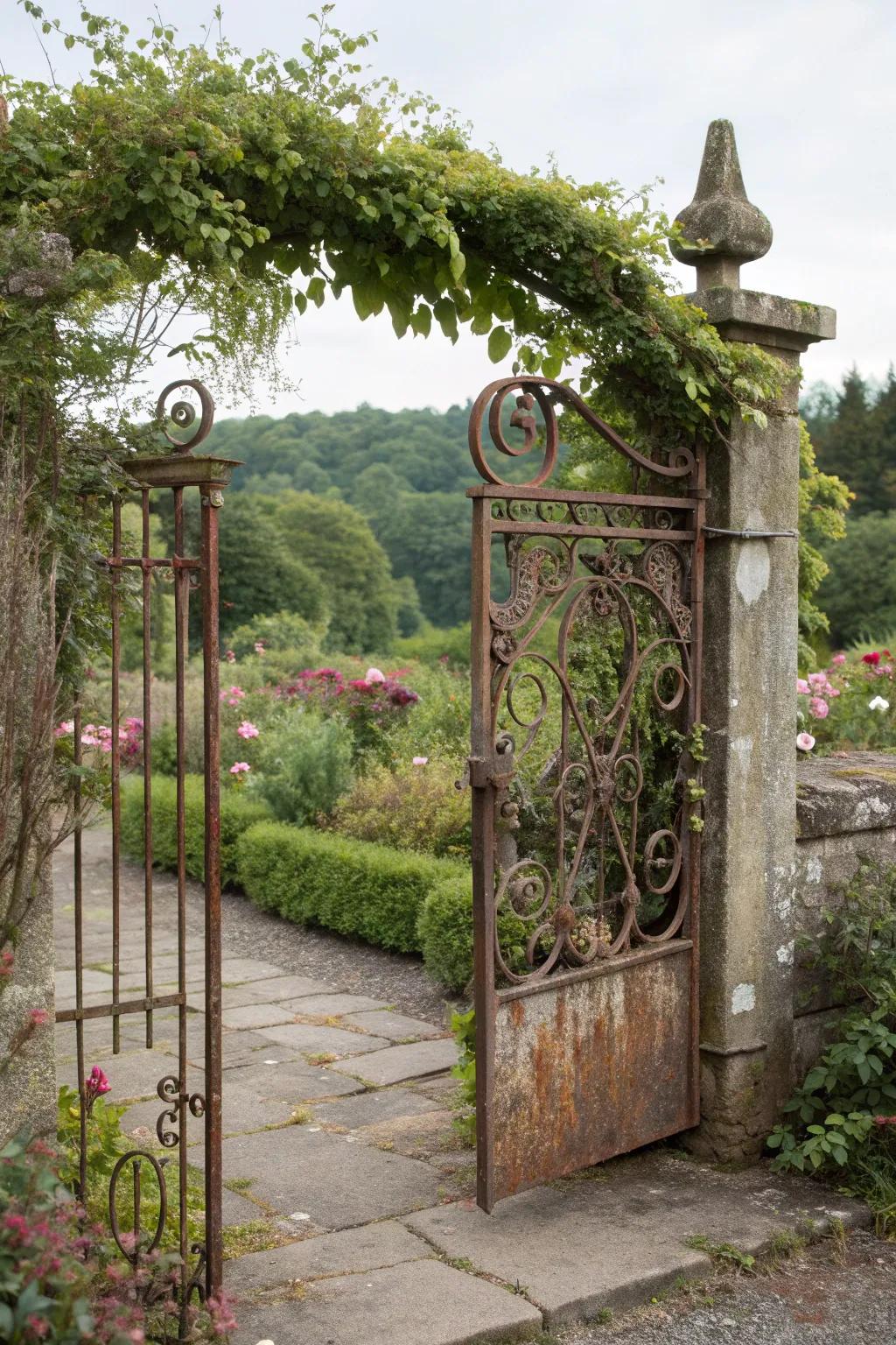 Enhance your garden with vine-covered elegance.