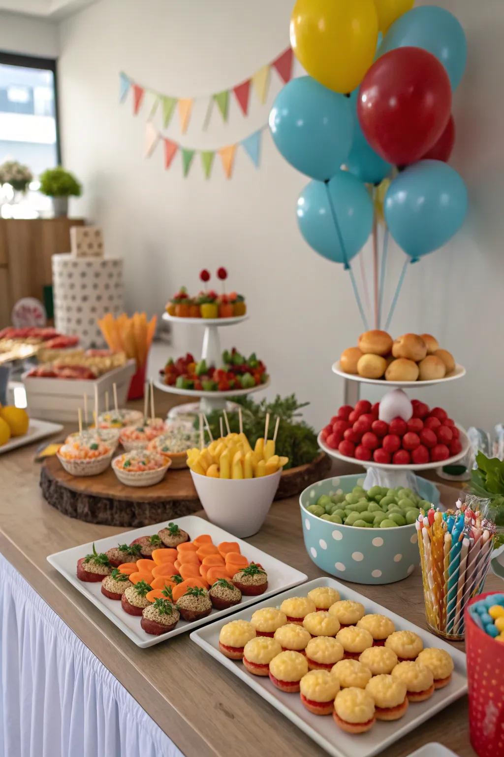 Themed treats add an extra layer of fun and cohesion to the party.