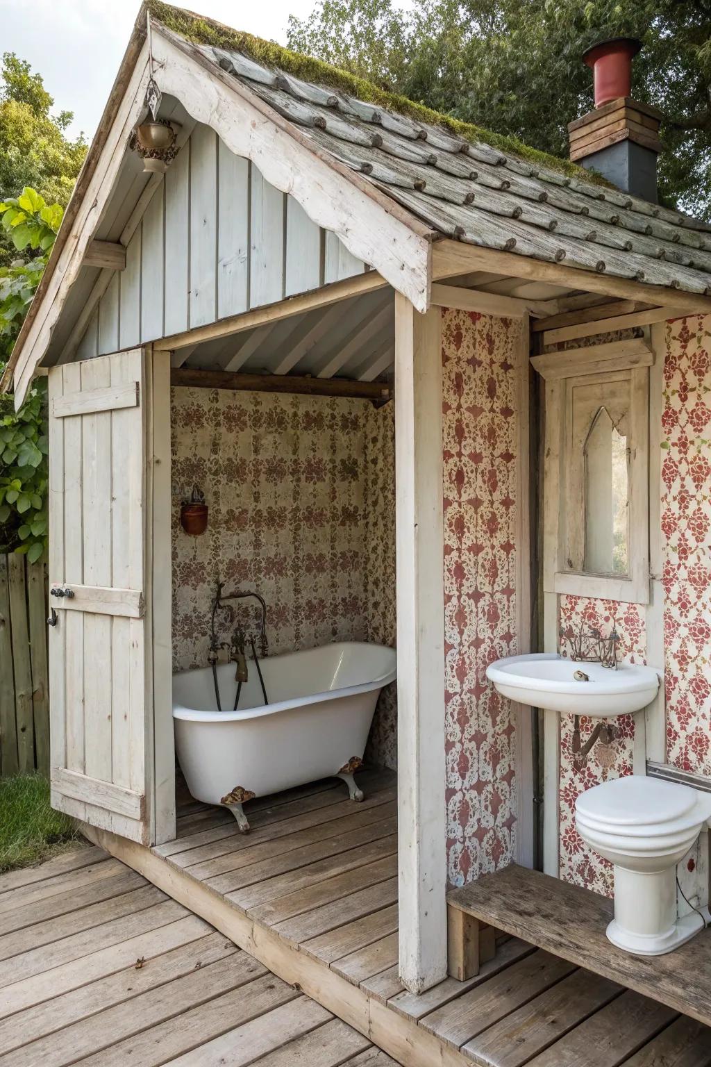 Step back in time with vintage charm.