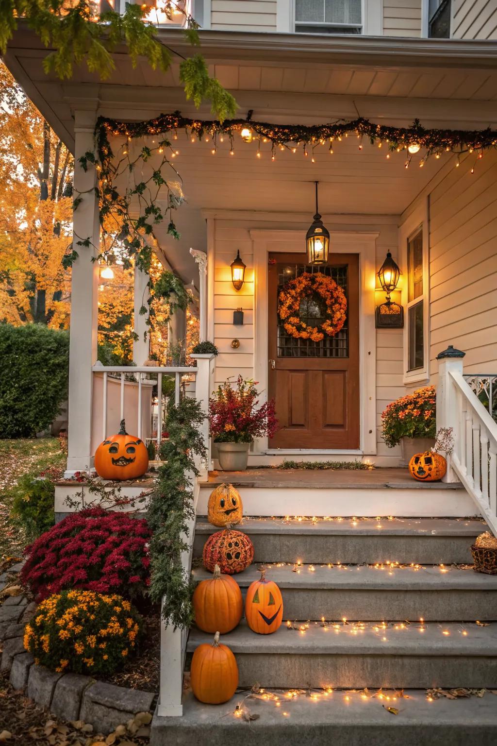 Make your porch the star of your Halloween decor.