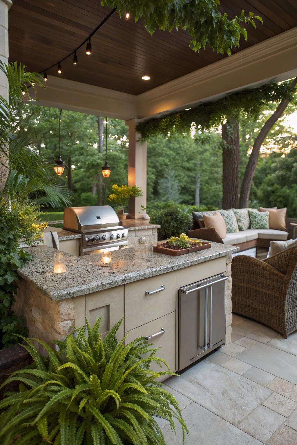 Granite countertops are both timeless and durable.