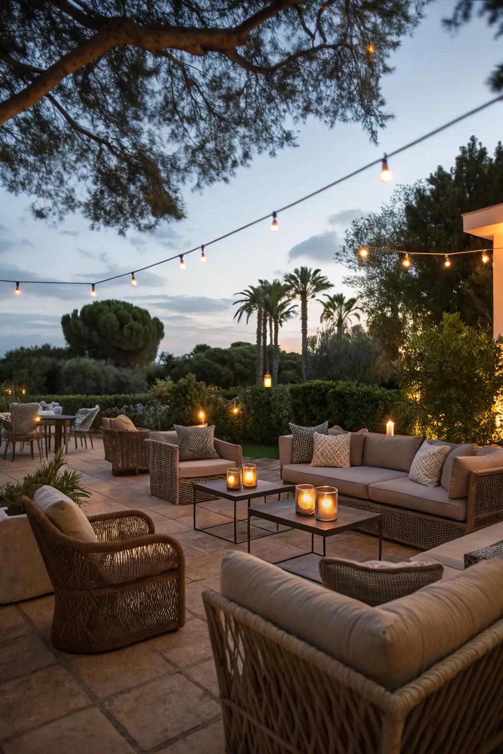 Cozy lounges offer a welcoming space for evening relaxation.
