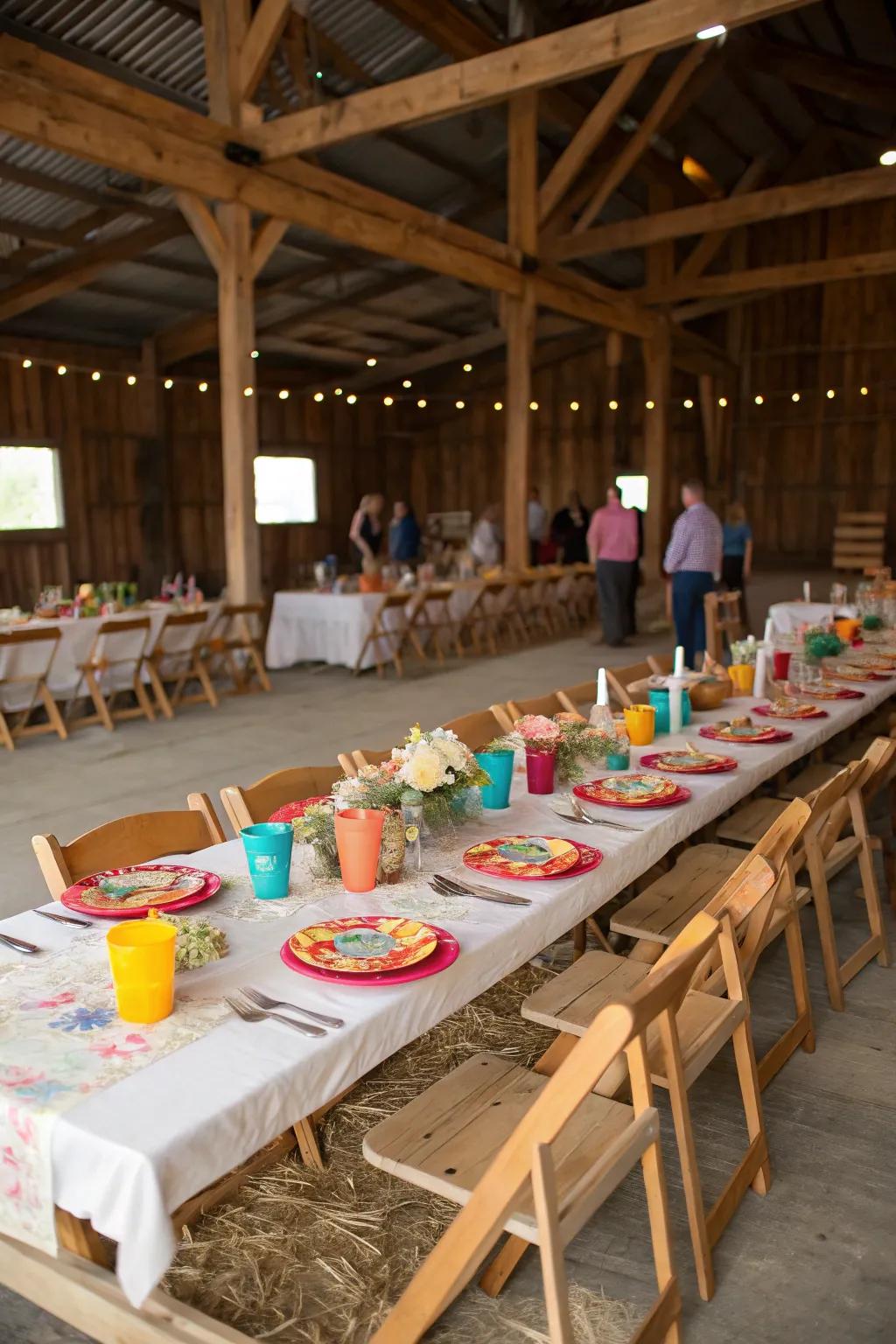 Gather around and enjoy communal dining in style.