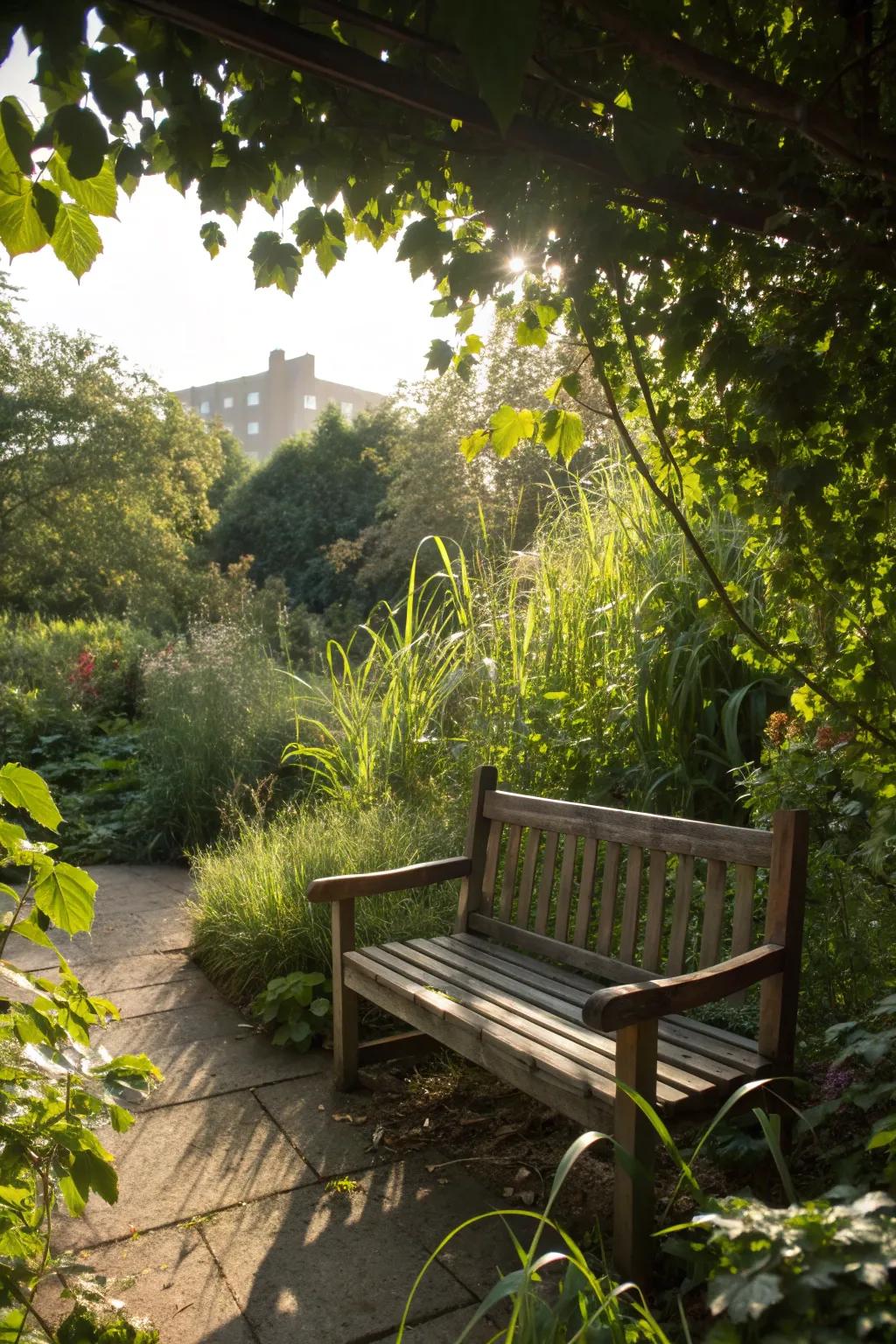 A secluded nook for peaceful moments in nature.