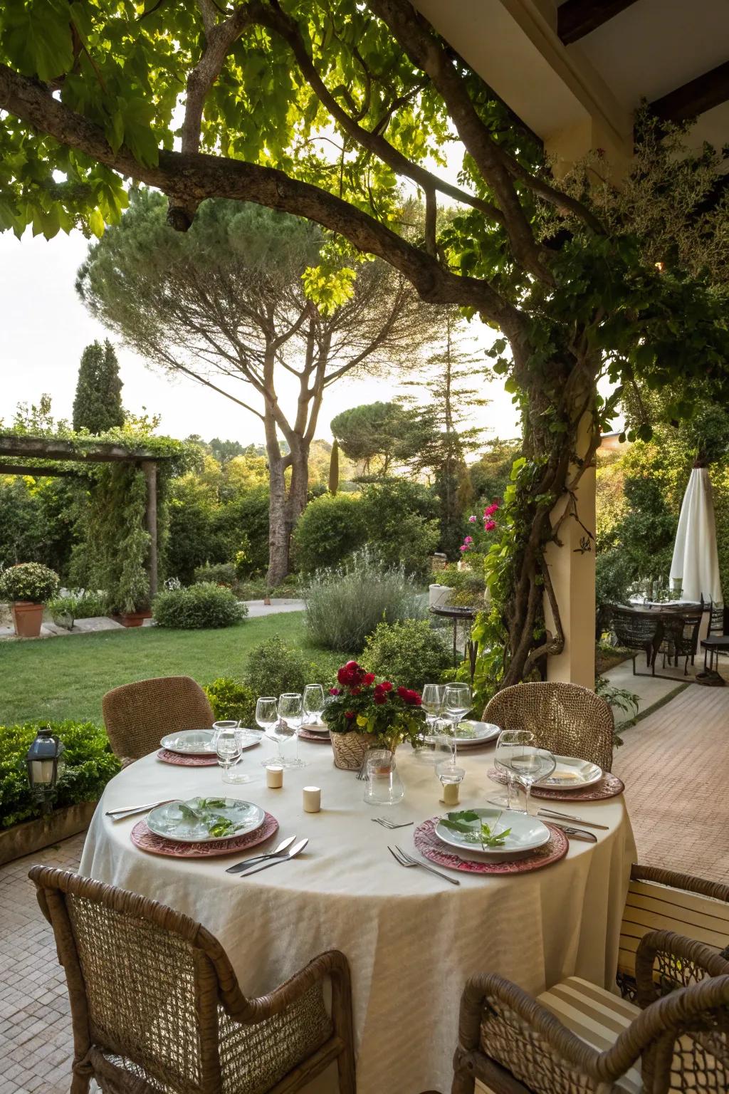 A patio dining area for memorable meals.