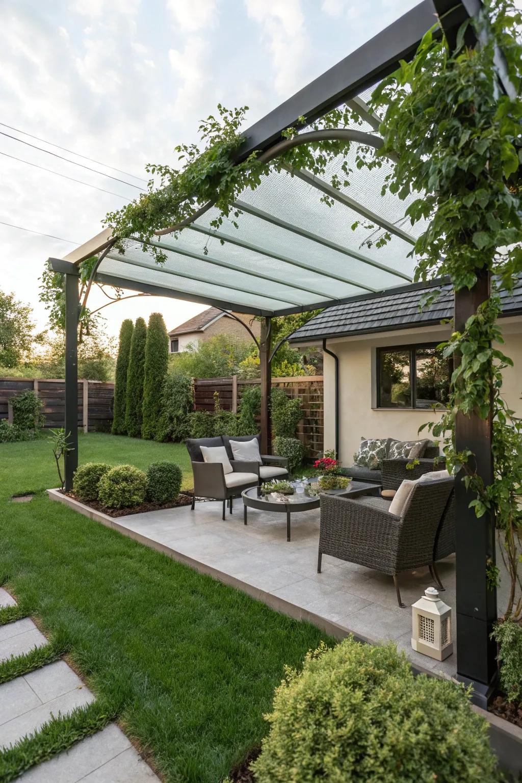 Polycarbonate panels ensure you’re ready for any weather.