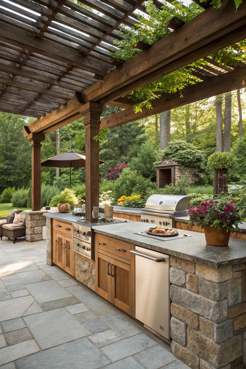 A natural oasis that blends seamlessly with nature.