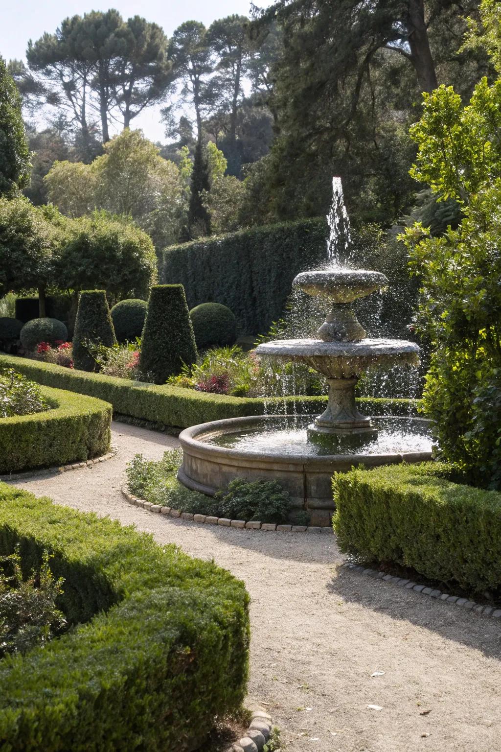 Formal garden styles offer a tidy and elegant look.