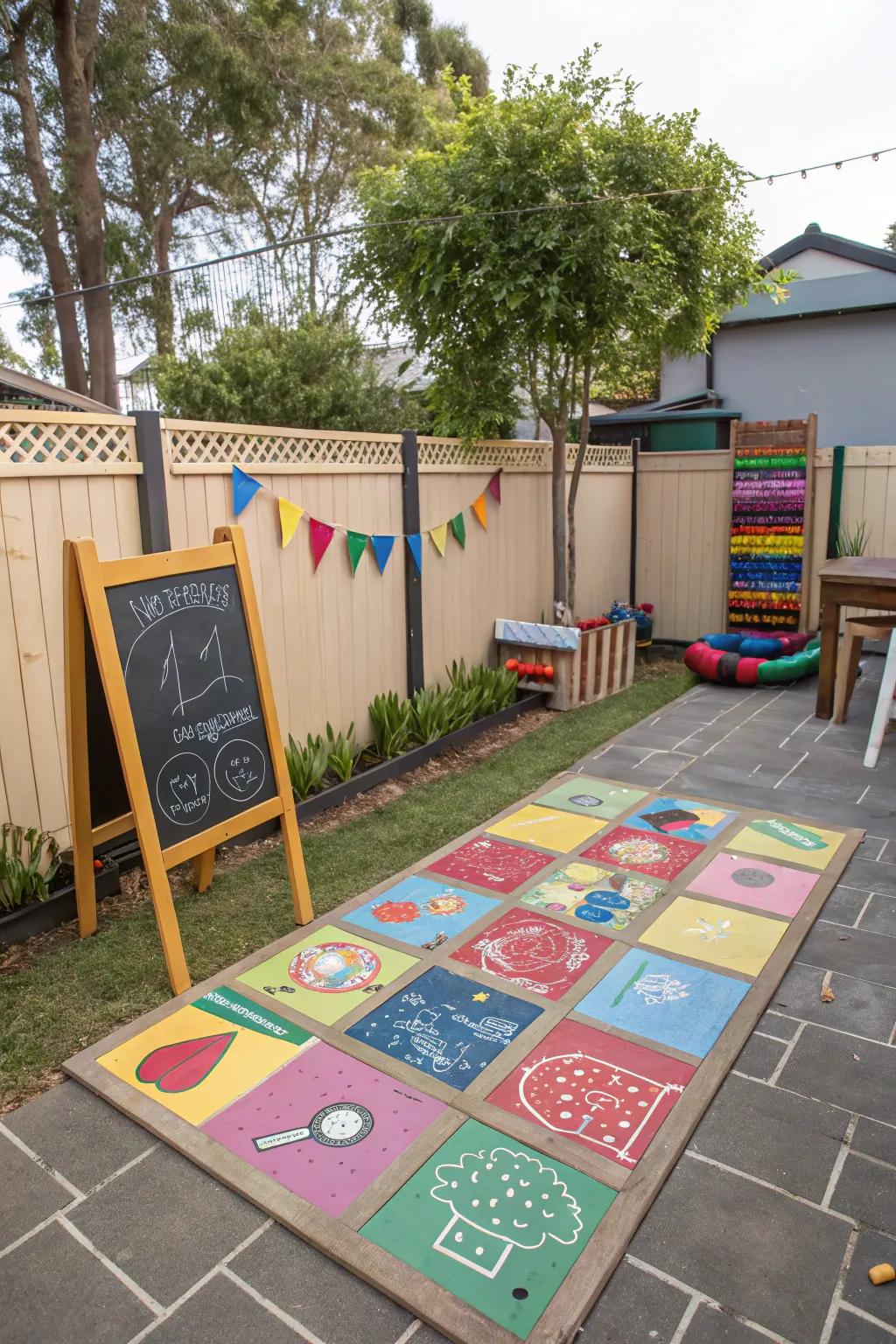 Activity zones encourage creativity and play.